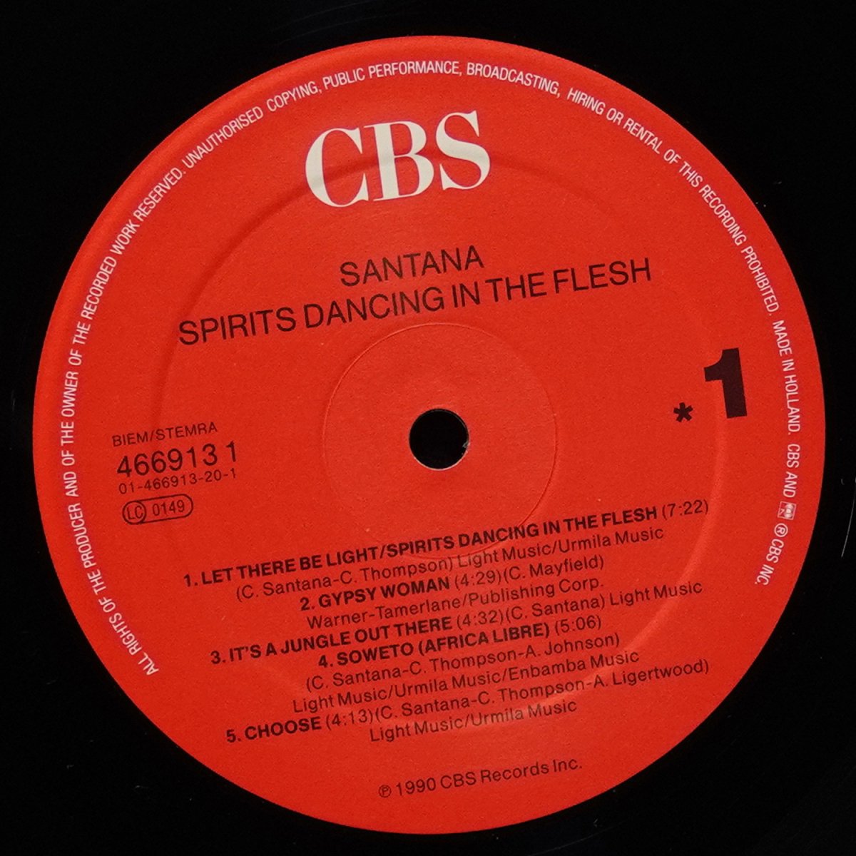 LP Santana — Spirits Dancing In The Flesh фото 3