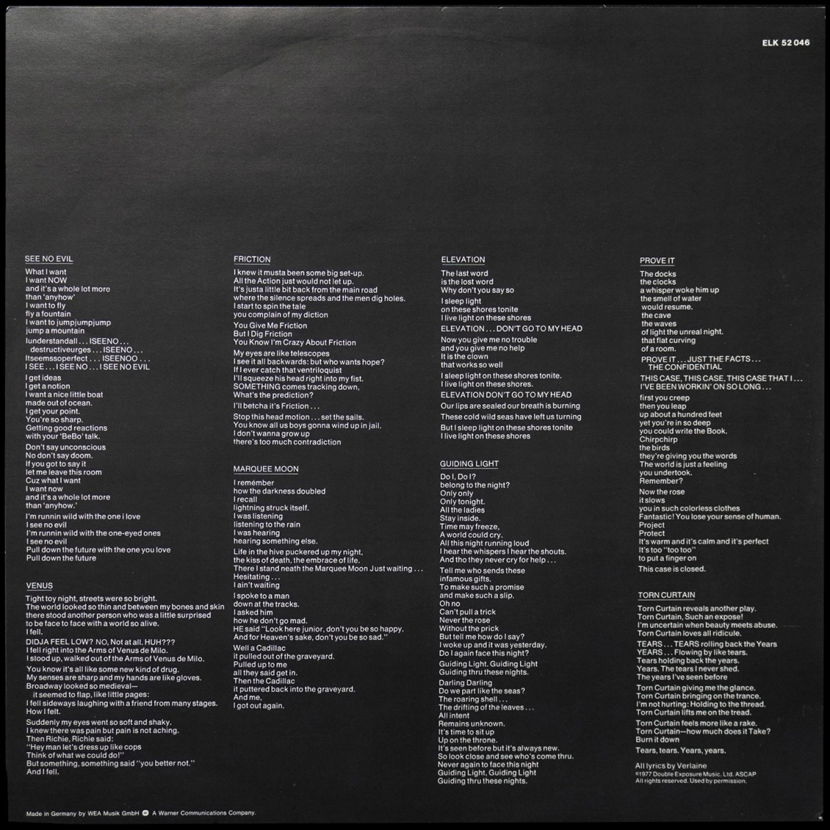 LP Television — Marquee Moon фото 4