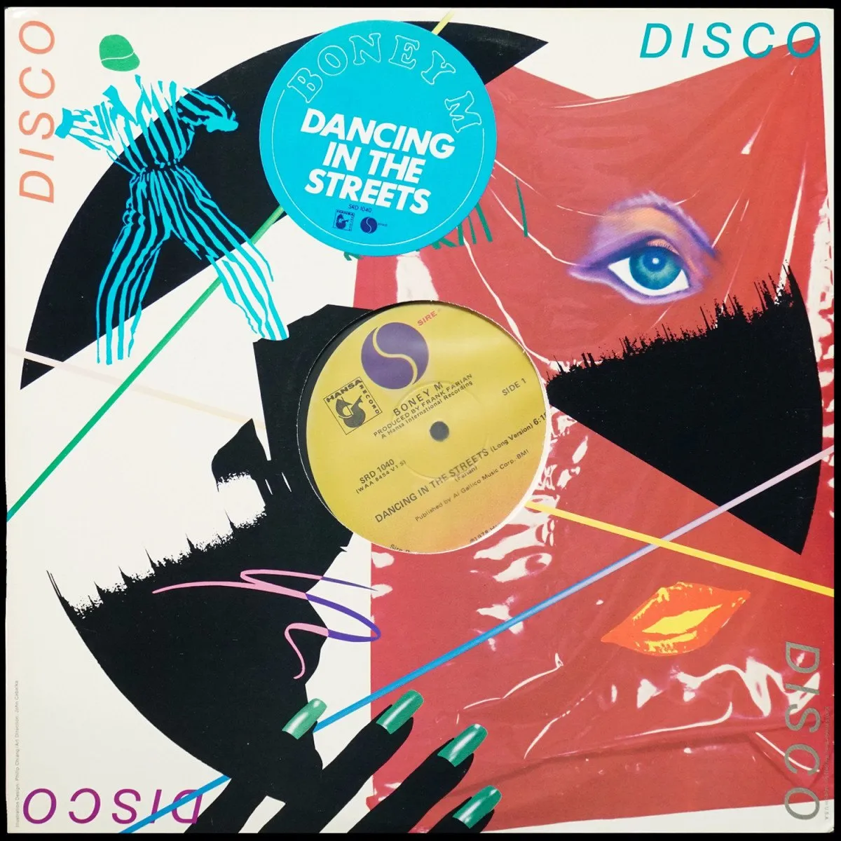 LP Boney M — Dancing In The Streets (макси сингл) фото