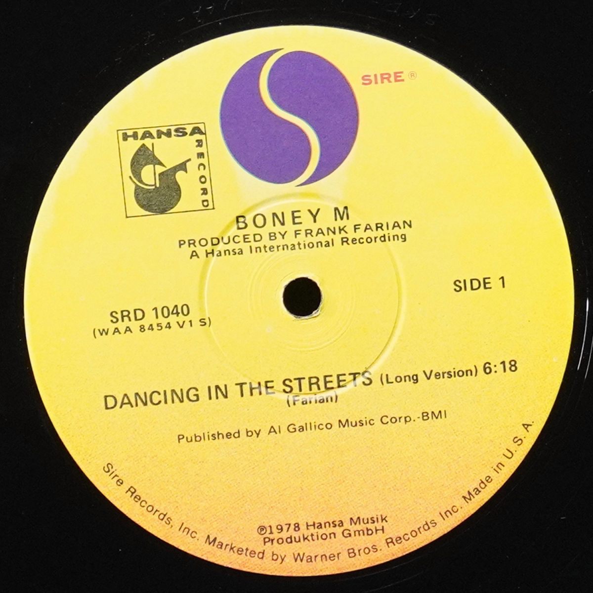 LP Boney M — Dancing In The Streets (макси сингл) фото 2