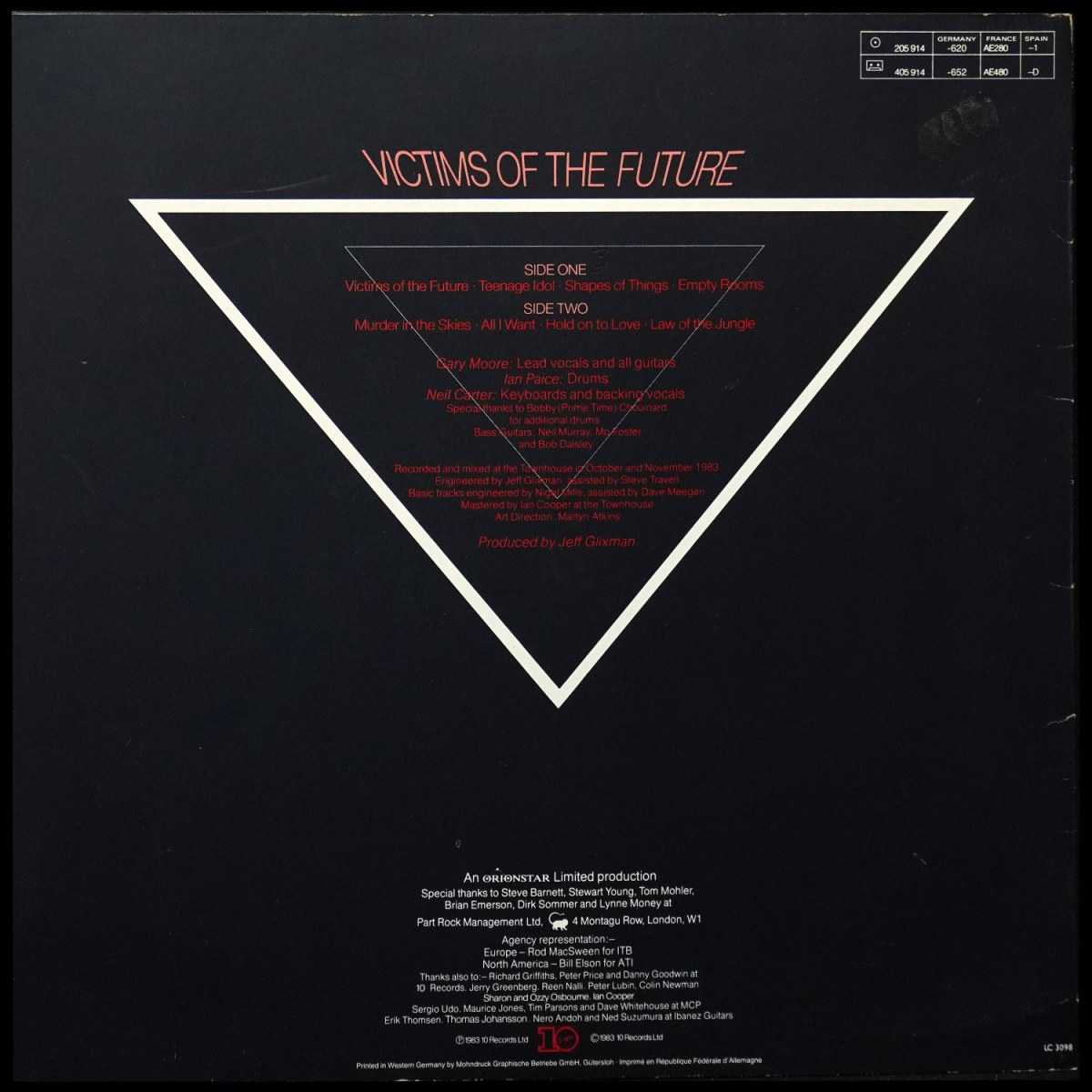 LP Gary Moore — Victims Of The Future фото 2