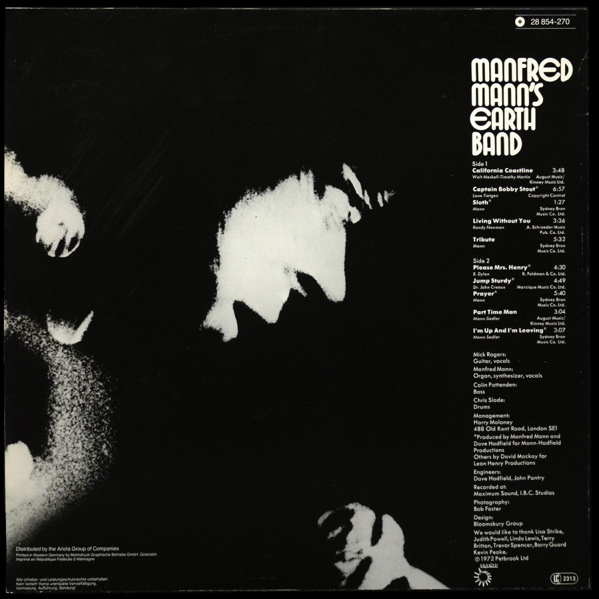 LP Manfred Mann's Earth Band — Manfred Mann's Earth Band фото 2