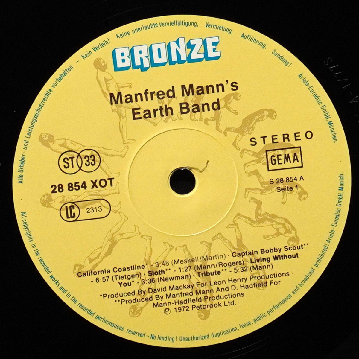 LP Manfred Mann's Earth Band — Manfred Mann's Earth Band фото 3