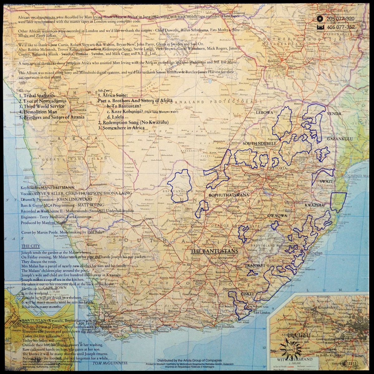 LP Manfred Mann's Earth Band — Somewhere In Afrika фото 2