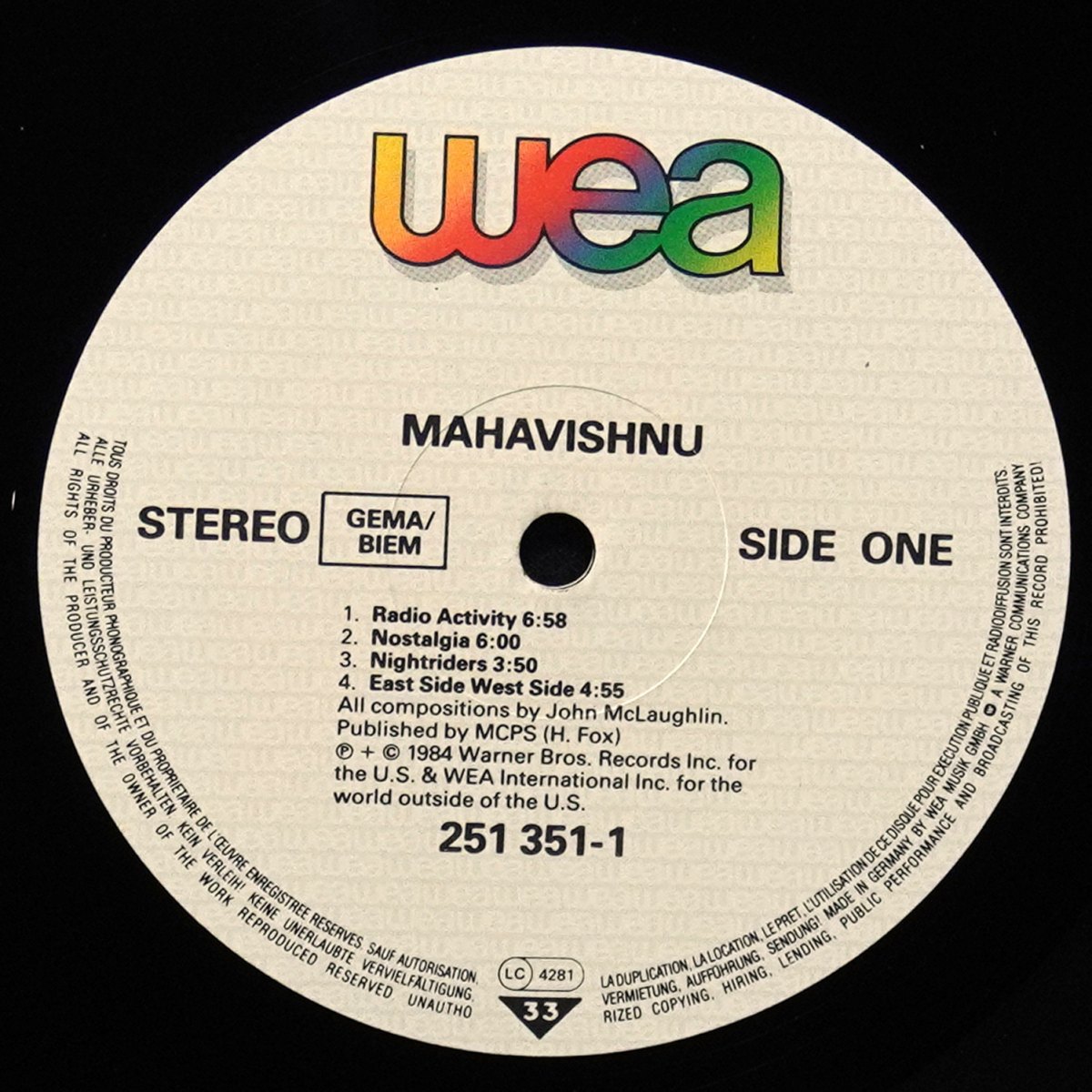 LP Mahavishnu Orchestra — Mahavishnu фото 2