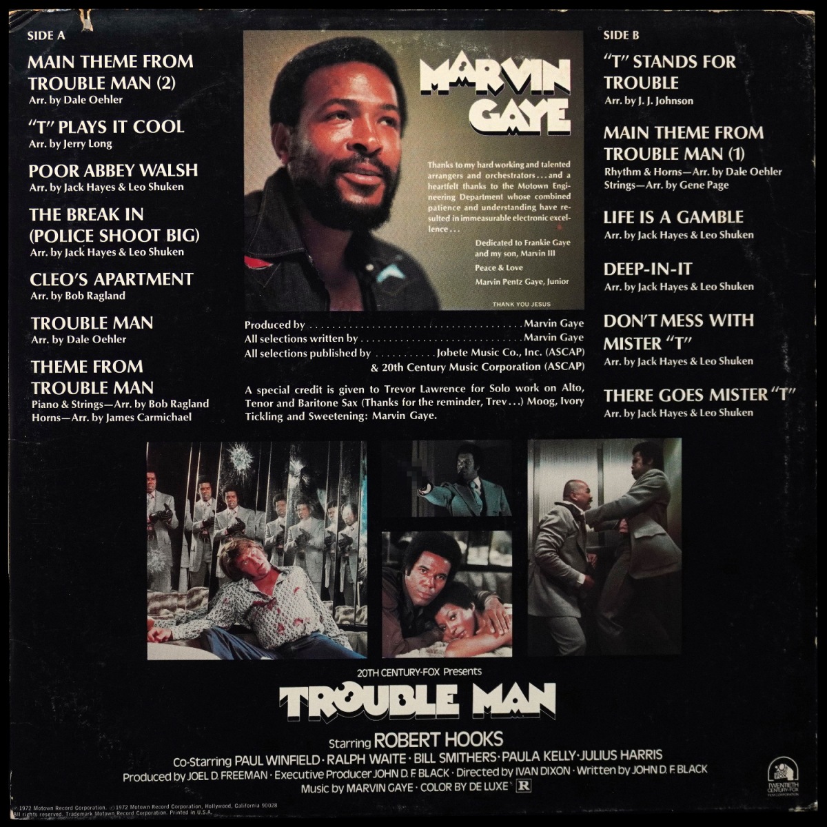 LP Marvin Gaye — Trouble Man фото 5