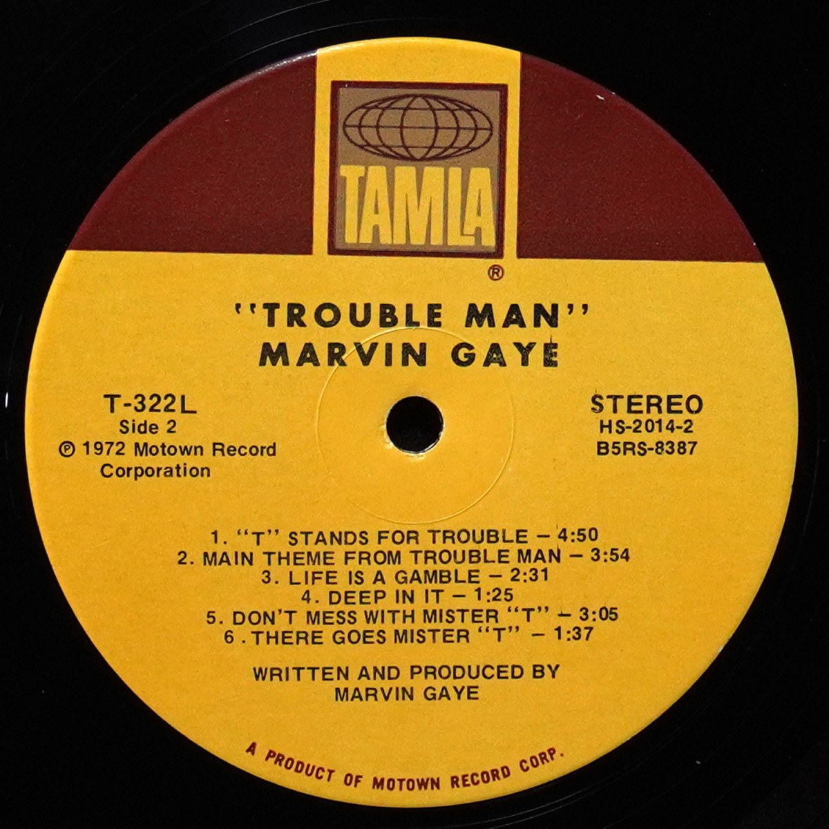 LP Marvin Gaye — Trouble Man фото 3
