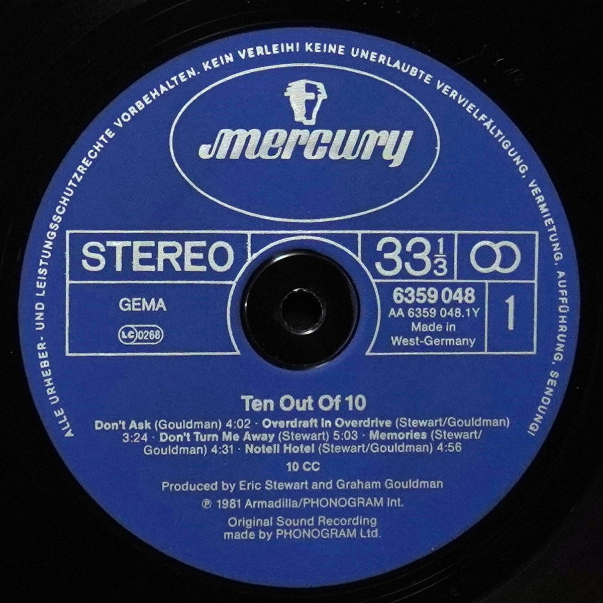 LP 10 CC — Ten Out Of 10 фото 3