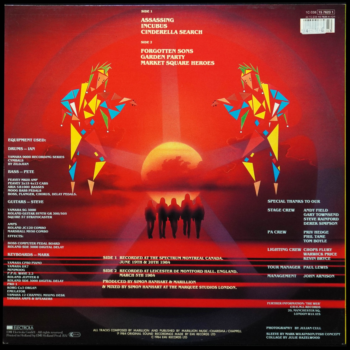 LP Marillion — Real To Reel фото 2