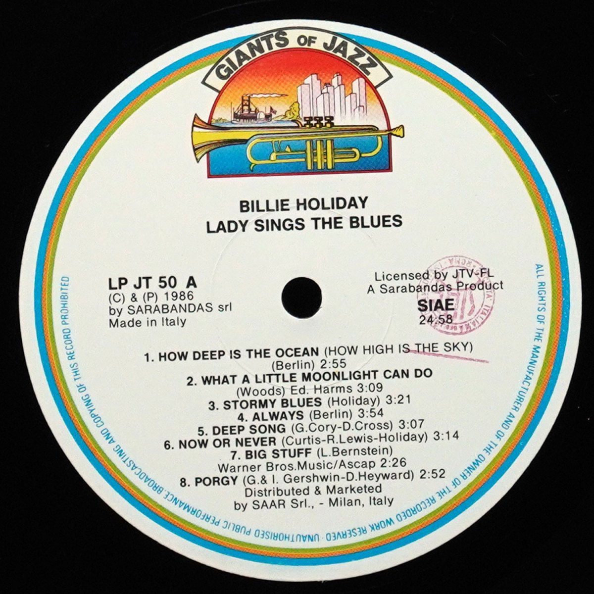 LP Billie Holiday — Lady Sings The Blues фото 2