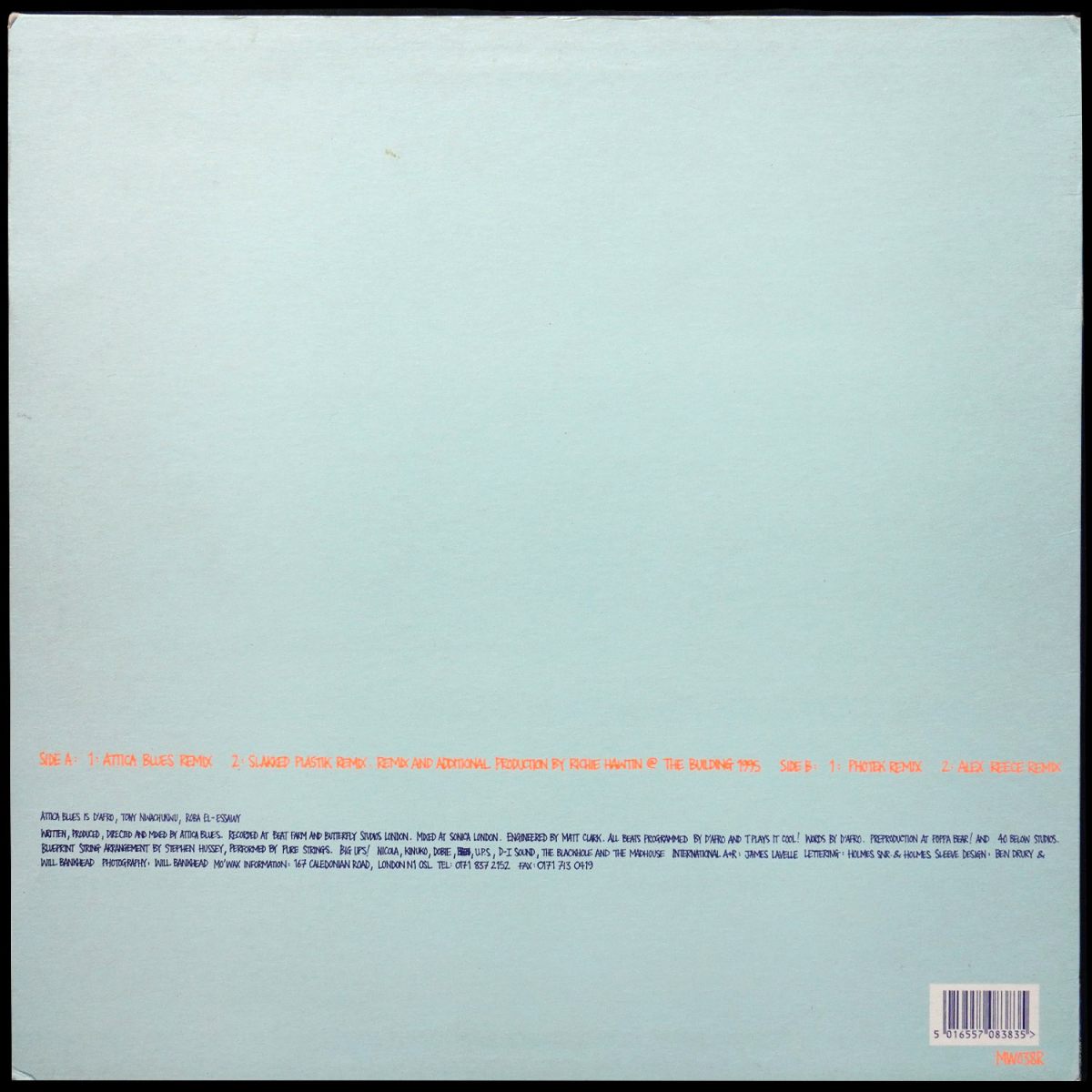 LP Attica Blues — Blueprint (Remixes) фото 2