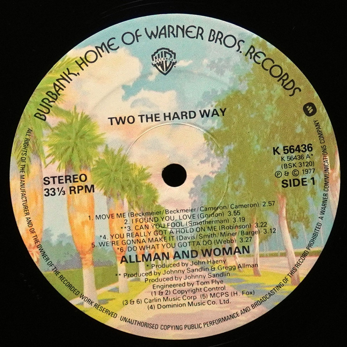 LP Allman And Woman — Two The Hard Way фото 3