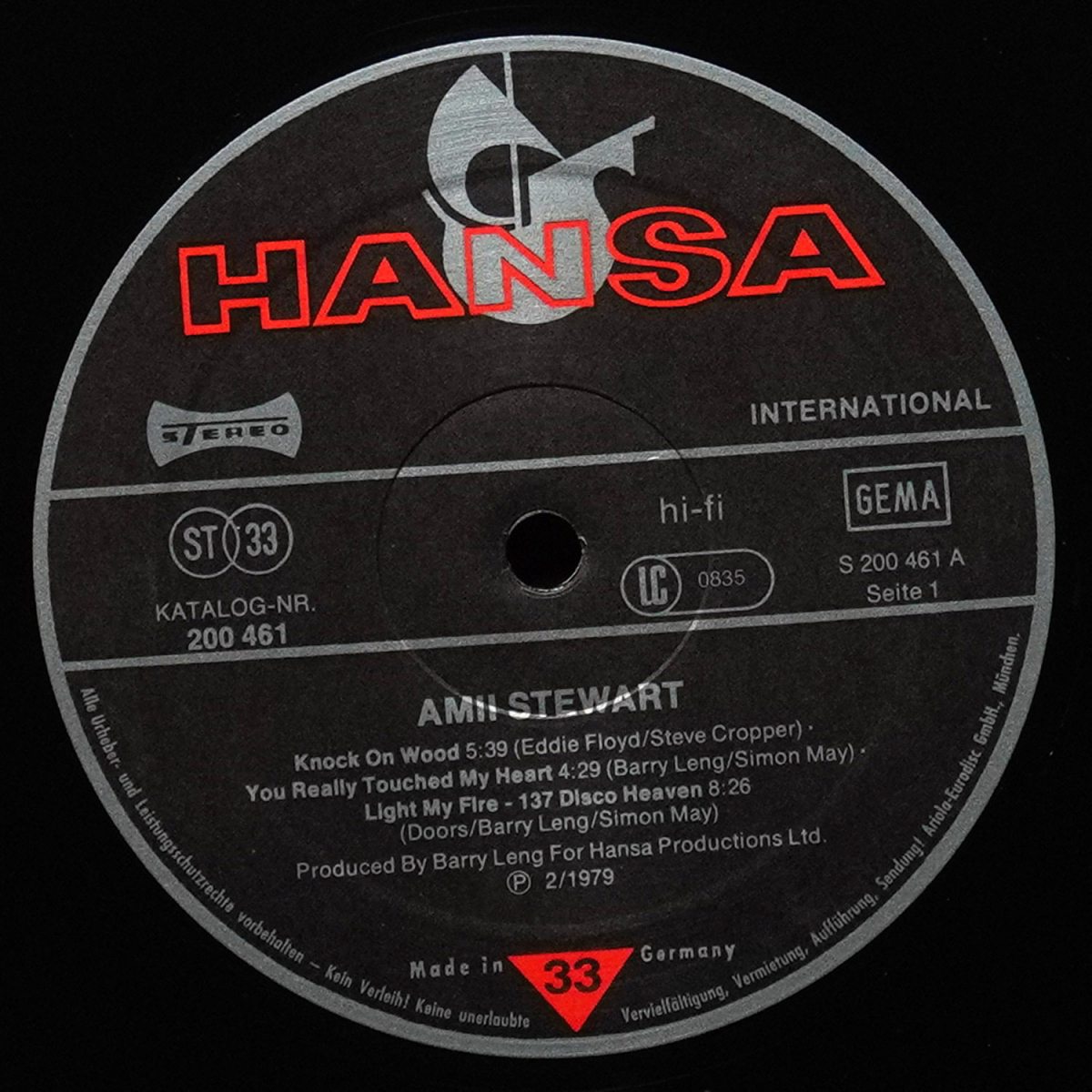 LP Amii Stewart — Knock On Wood (+ постер) фото 3