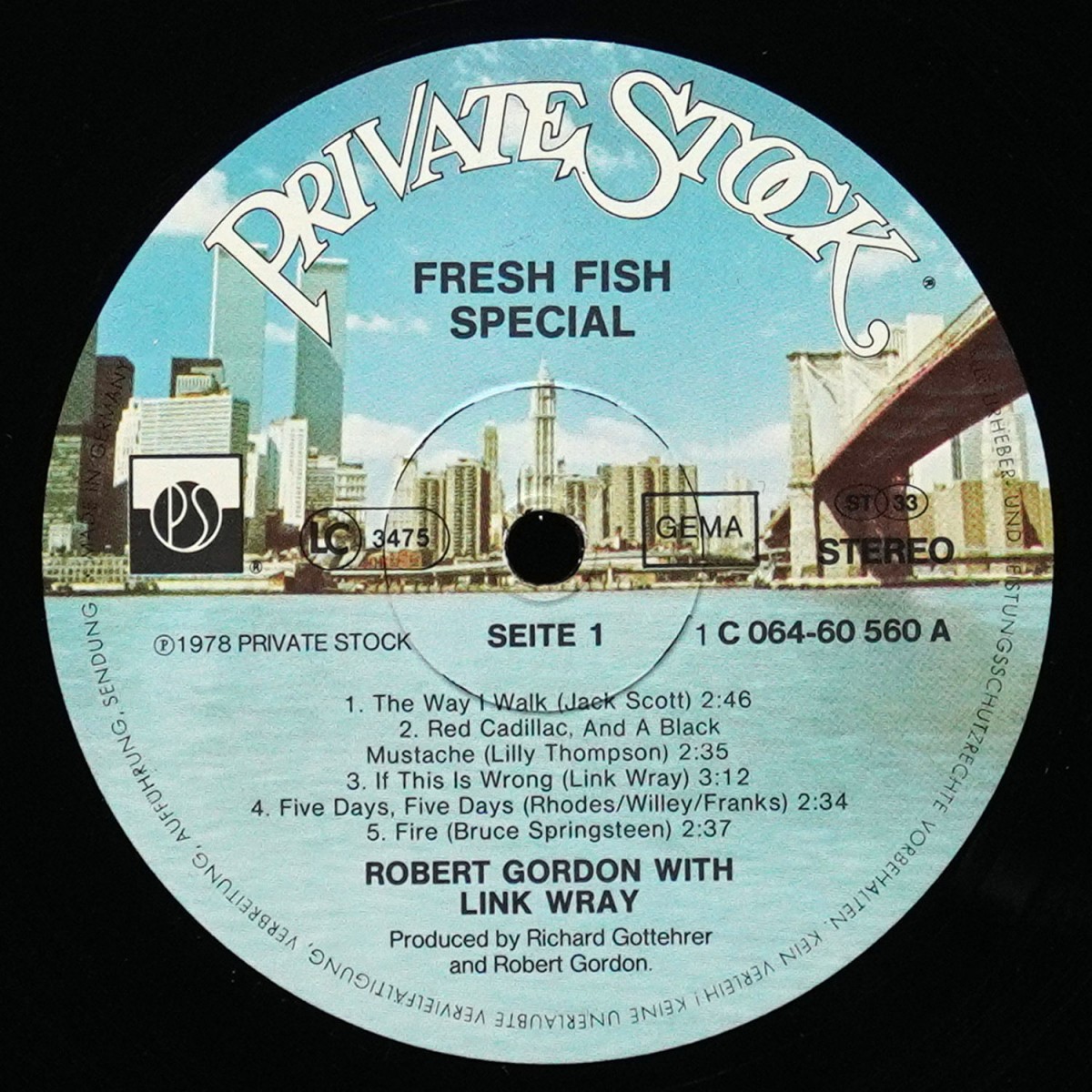 LP Robert Gordon — Fresh Fish Special фото 3