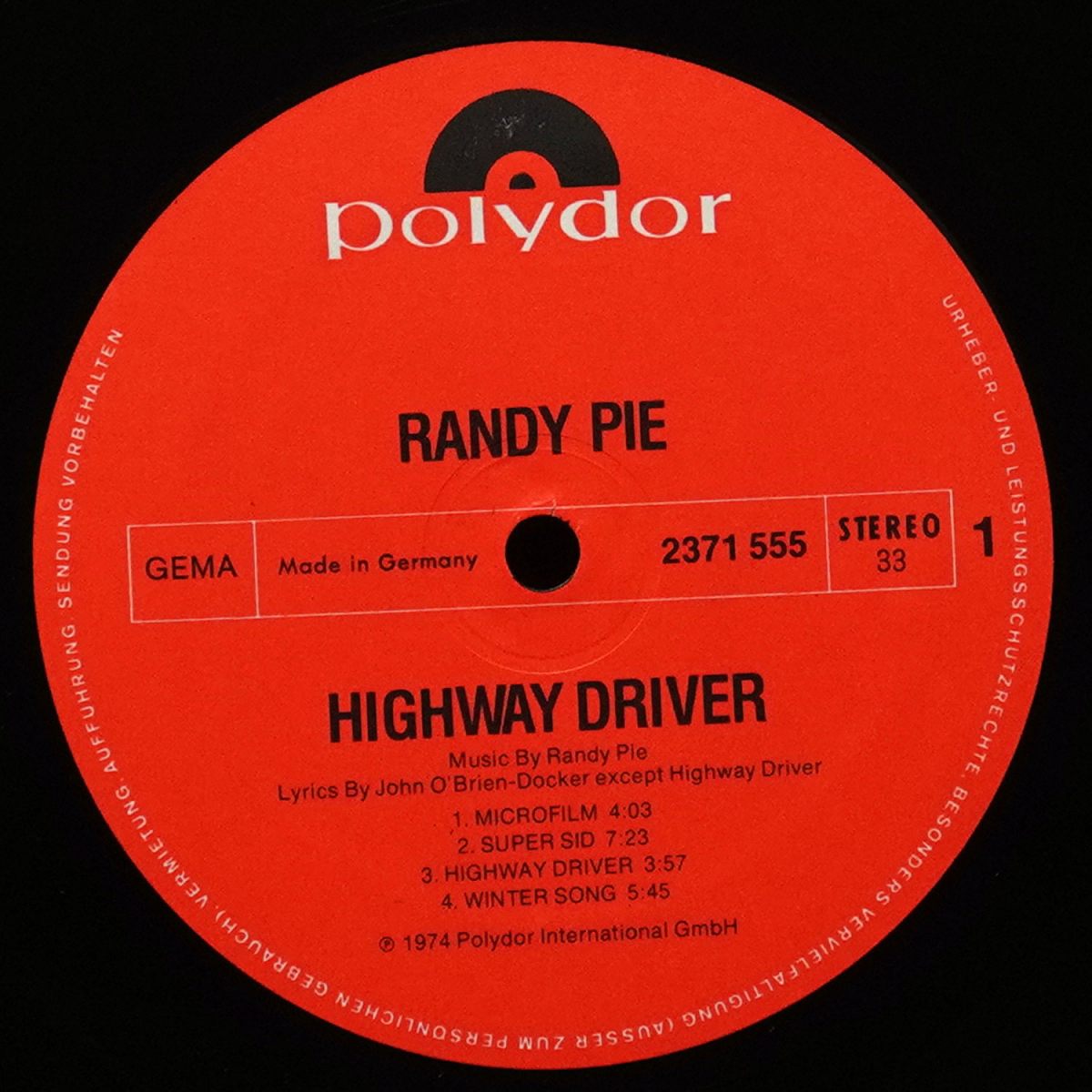 LP Randy Pie — Highway Driver фото 3
