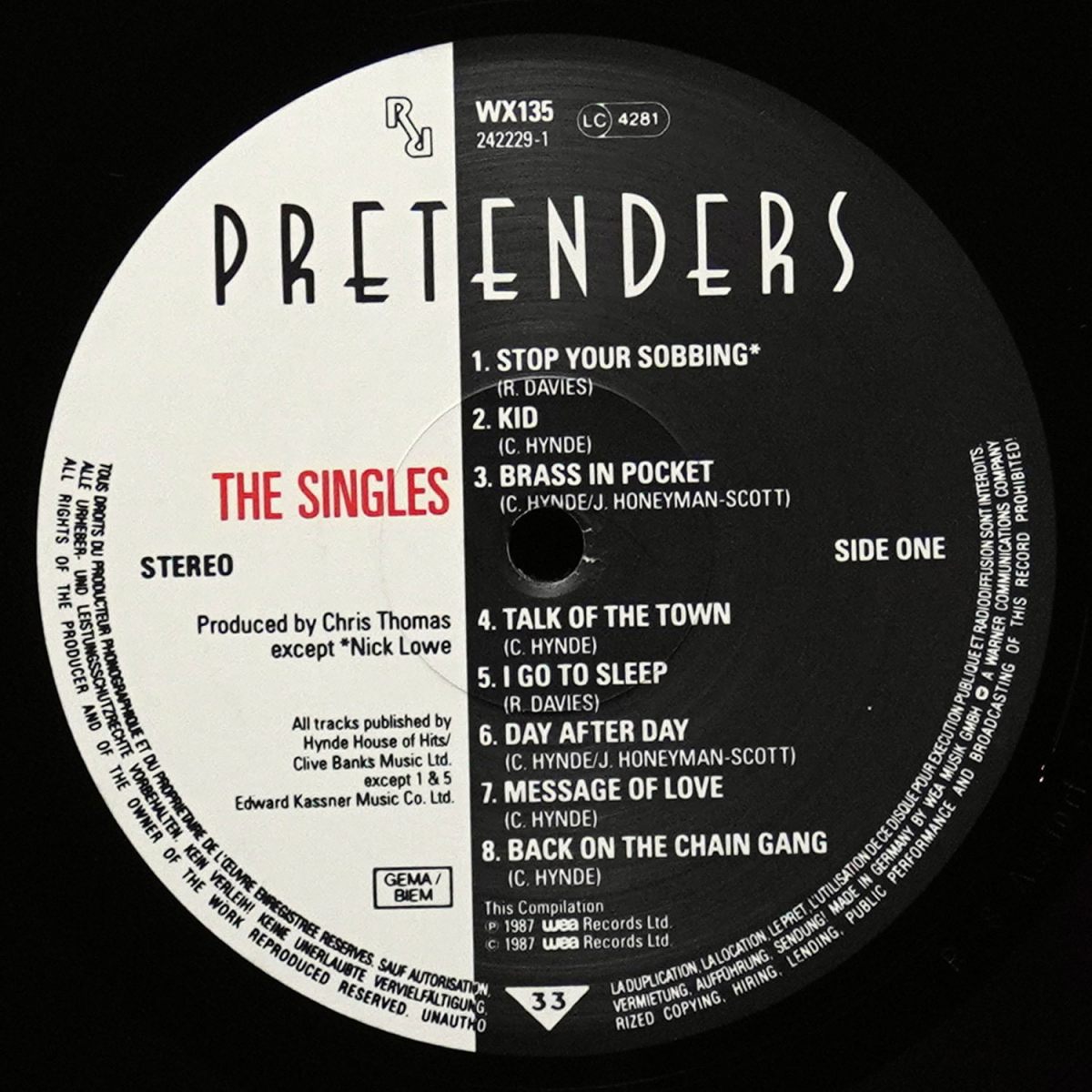 LP Pretenders — Singles фото 3