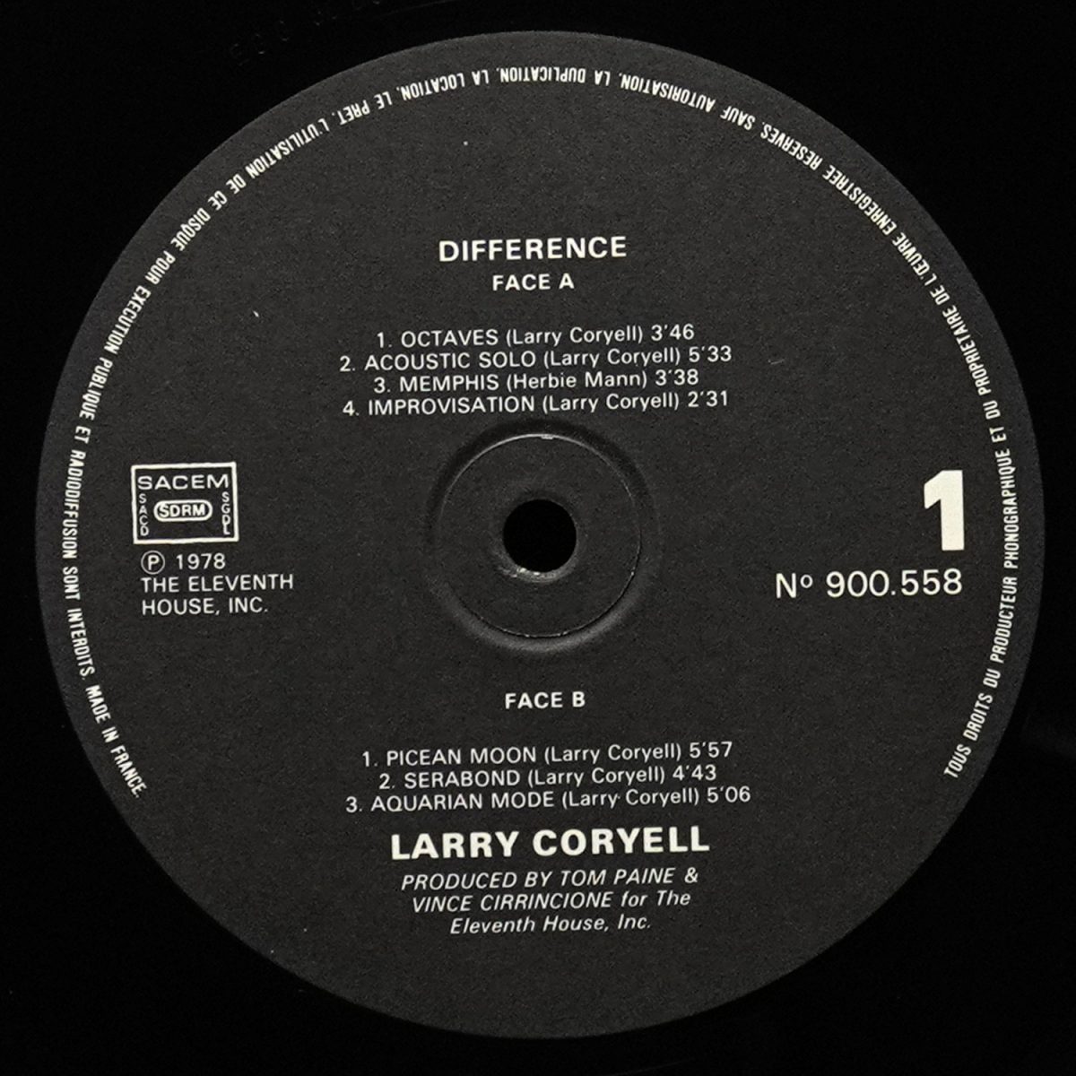 LP Larry Coryell — Difference фото 2