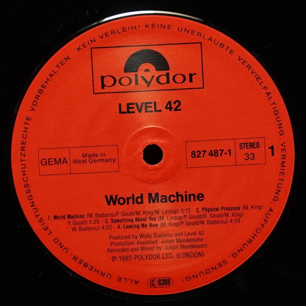 LP Level 42 — World Machine фото 2