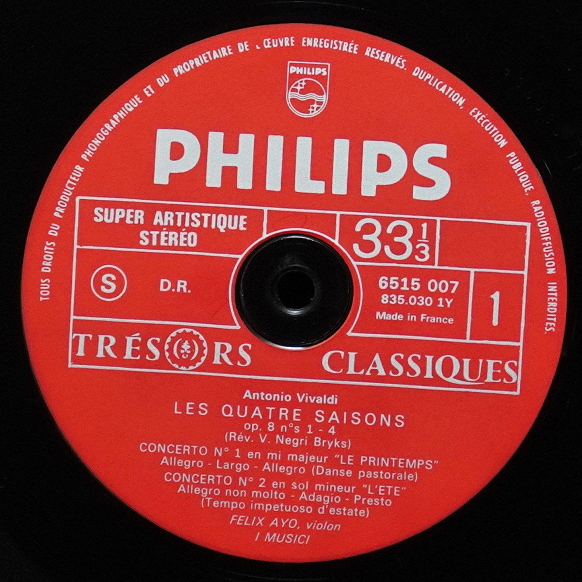 LP I Musici — Vivaldi: Les Quatre Saisons фото 2