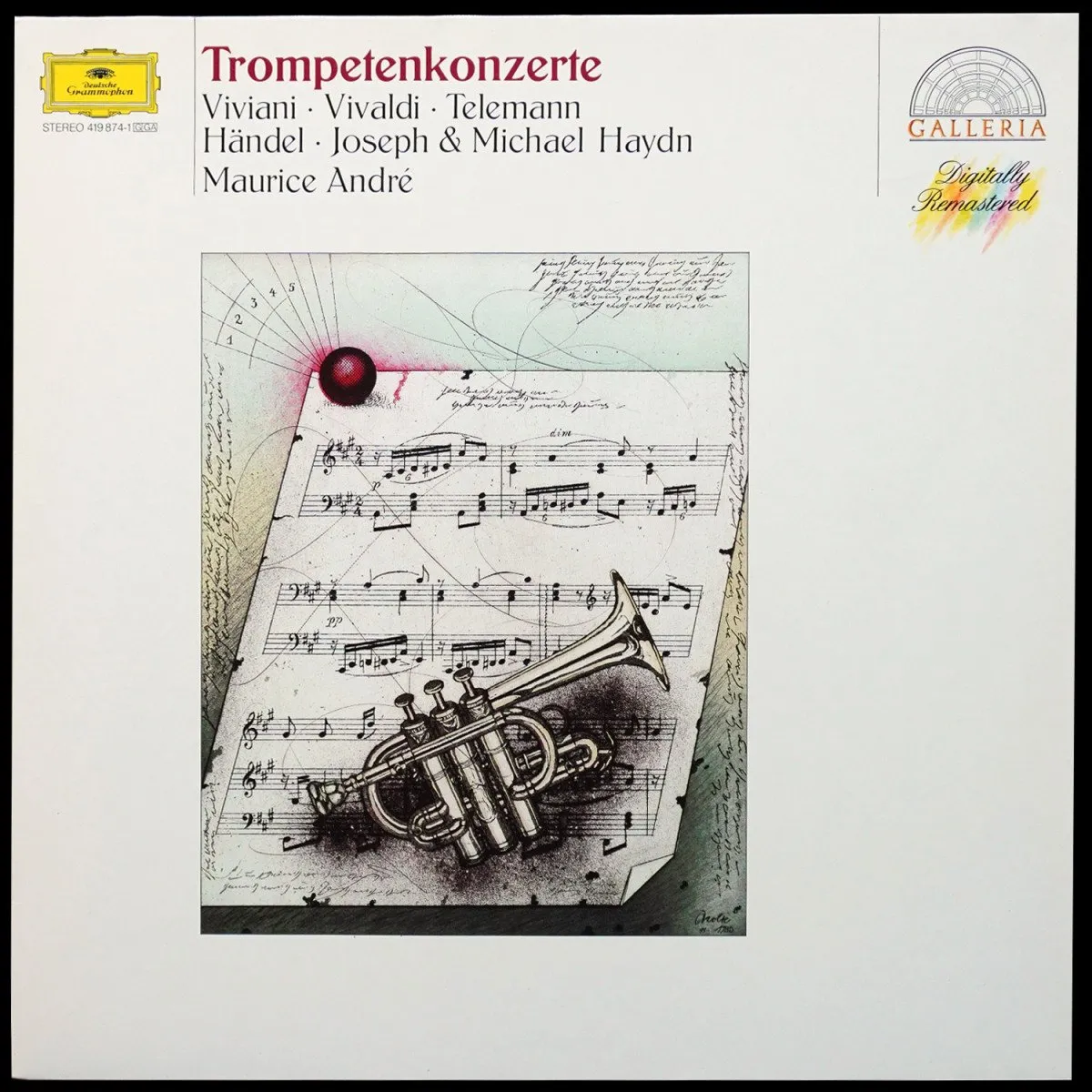 LP Maurice Andre — Trompetenkonzerte (Viviani • Vivaldi • Telemann • Handel • Joseph & Michael Haydn) фото