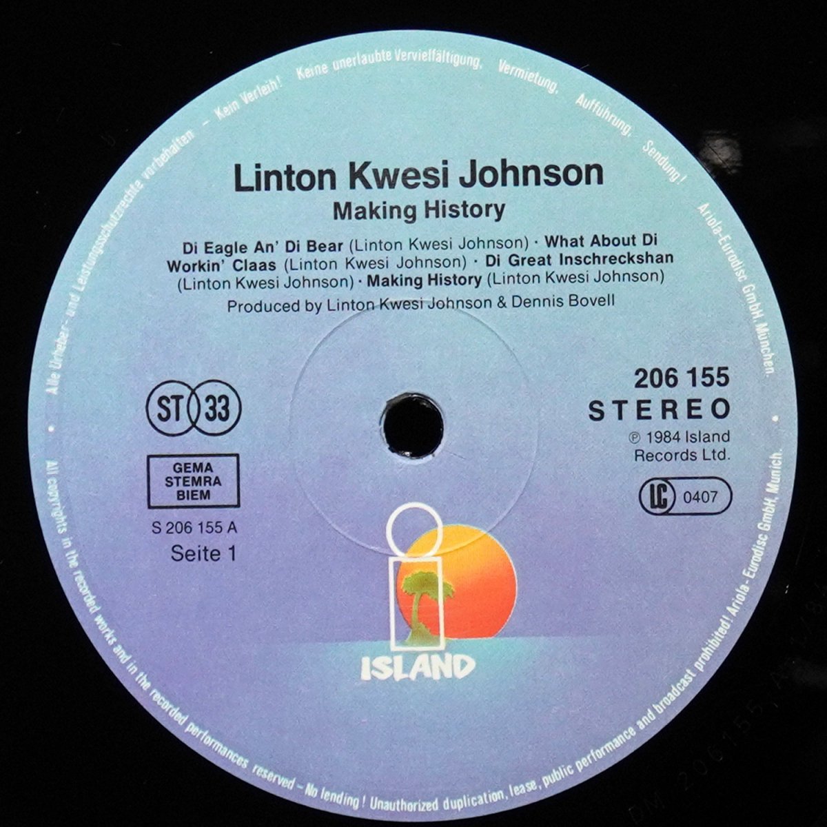 LP Linton Kwesi Johnson — Making History фото 3