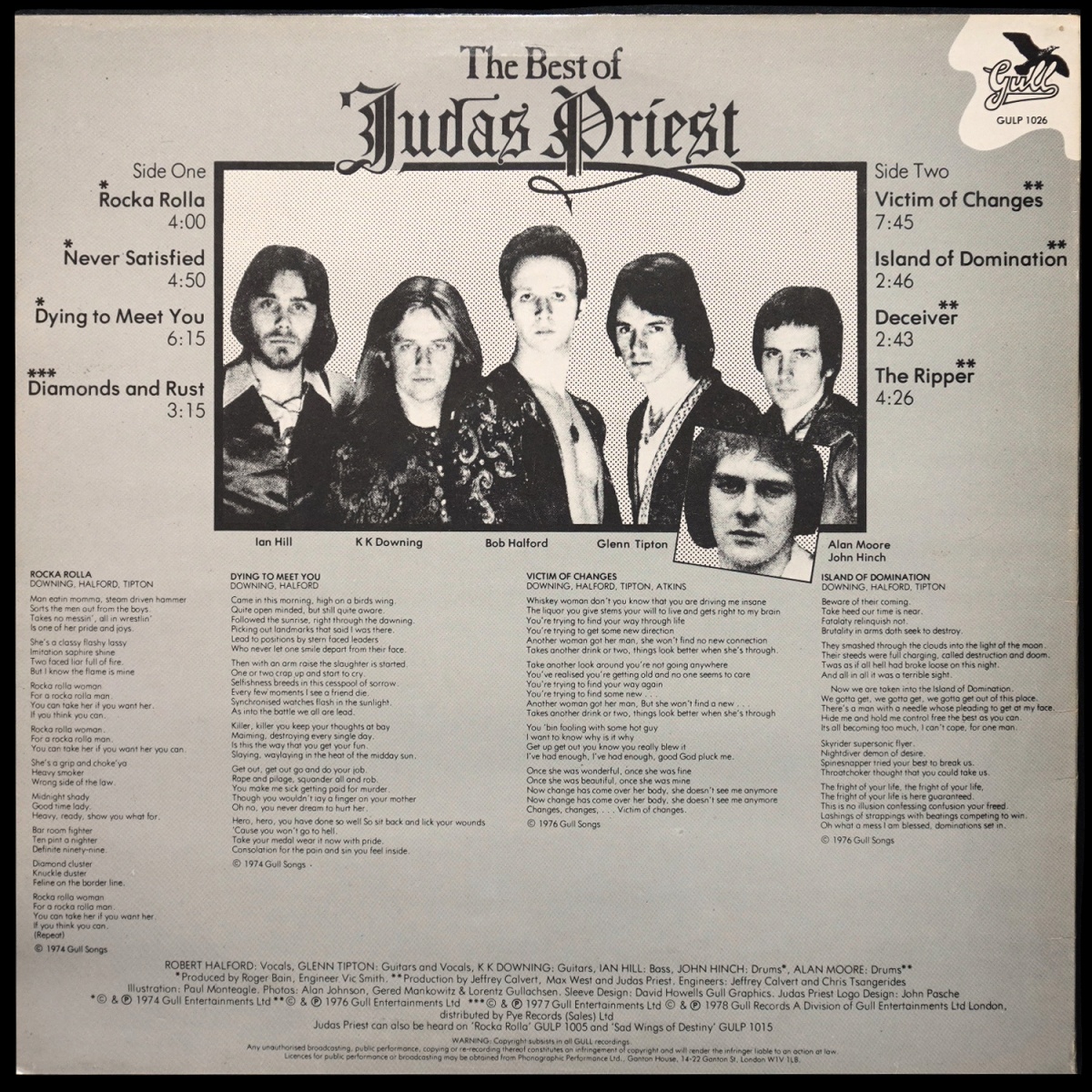 LP Judas Priest — Best of Judas Priest фото 2