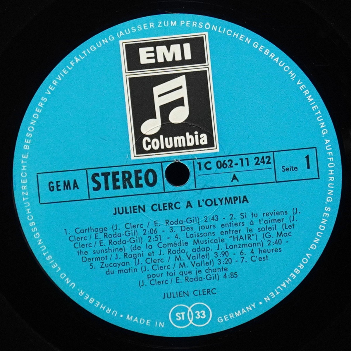 LP Julien Clerc — Olympia 70 фото 2
