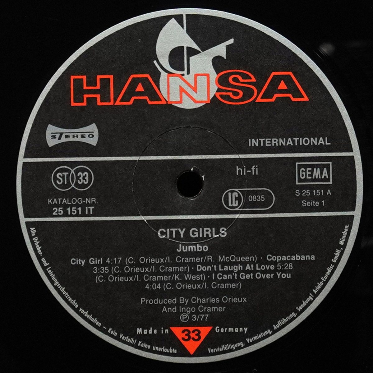 LP Jumbo — City Girls фото 2