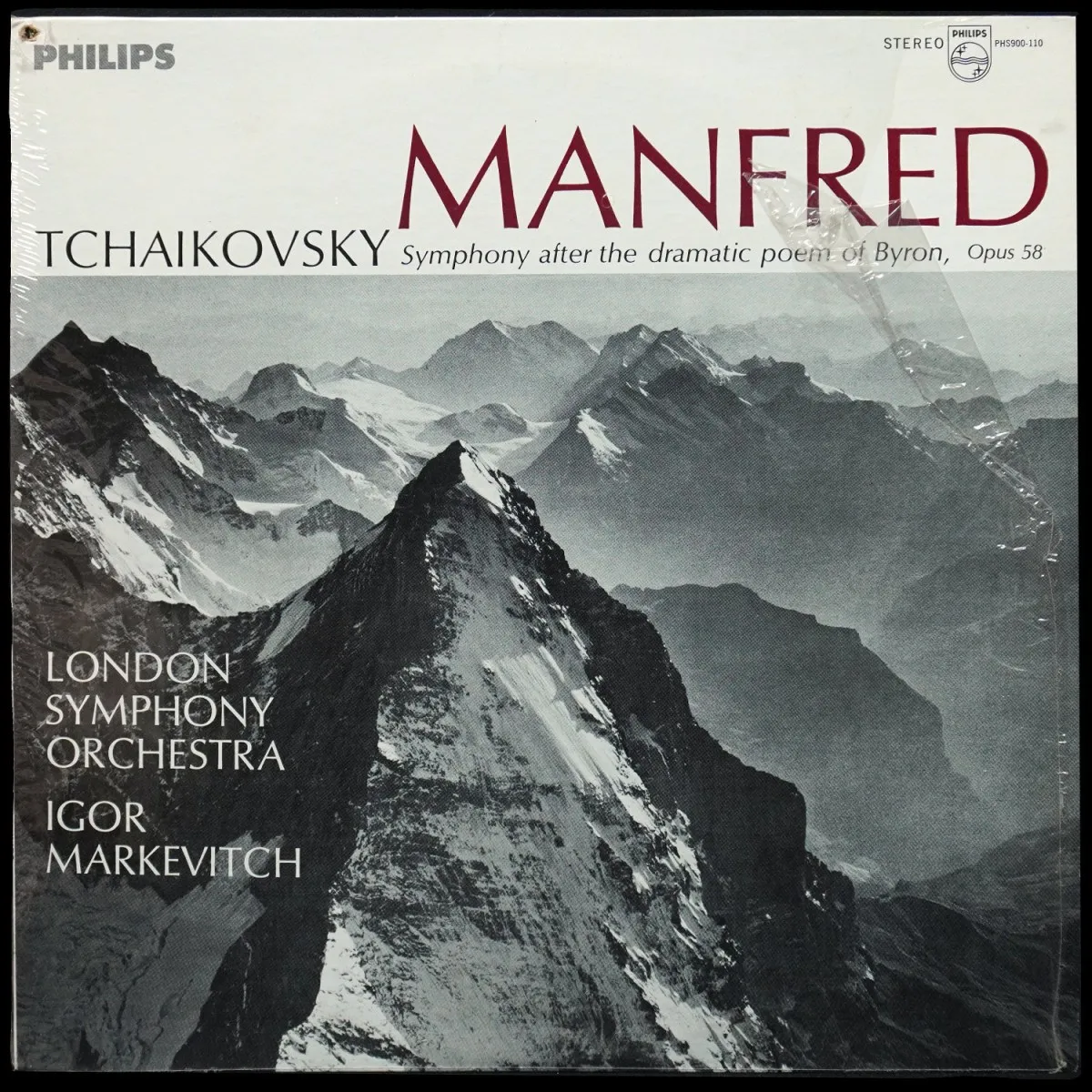 LP Igor Markevitch — Tchaikovsky: Manfred Symphony After The Dramatic Poem Of Byron, Opus 58 фото