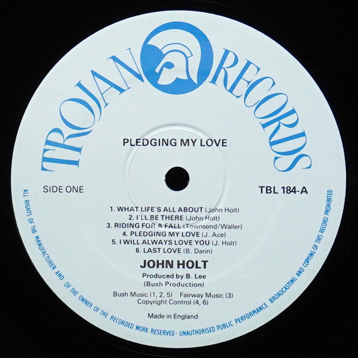 LP John Holt — Pledging My Love фото 3