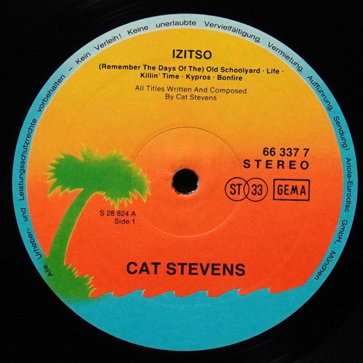 LP Cat Stevens — Izitso (клубное издание) фото 2