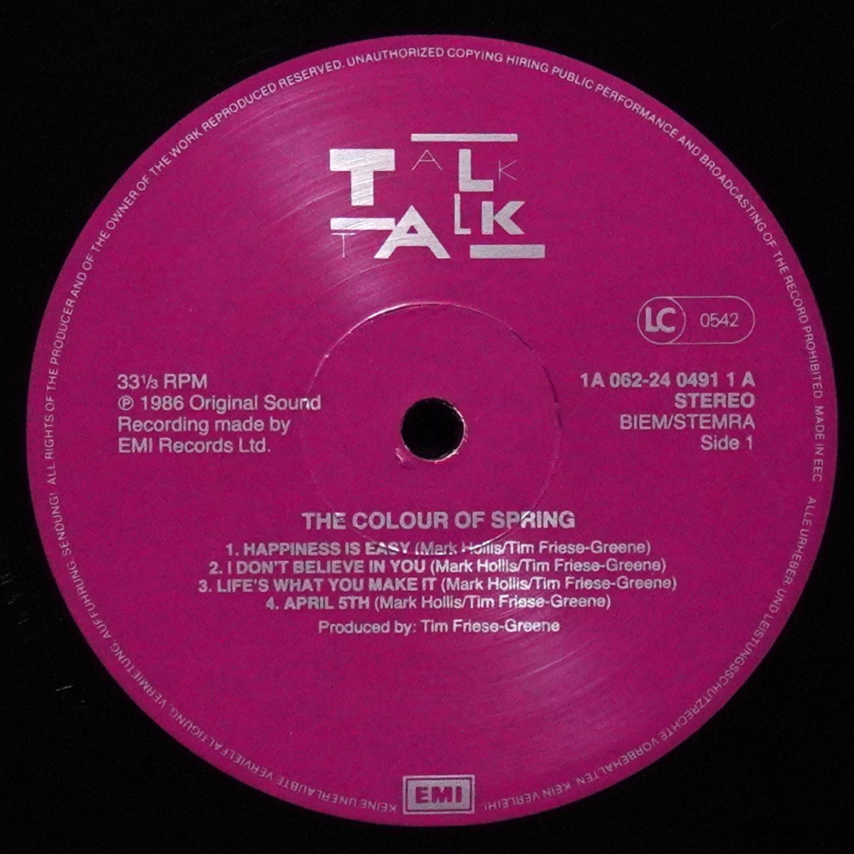 LP Talk Talk — Colour Of Spring фото 2