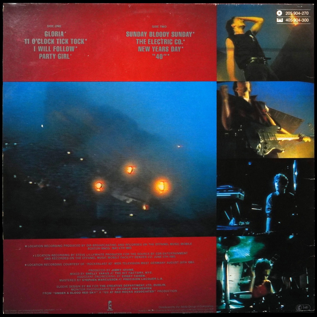 LP U2 — Under A Blood Red Sky фото 2