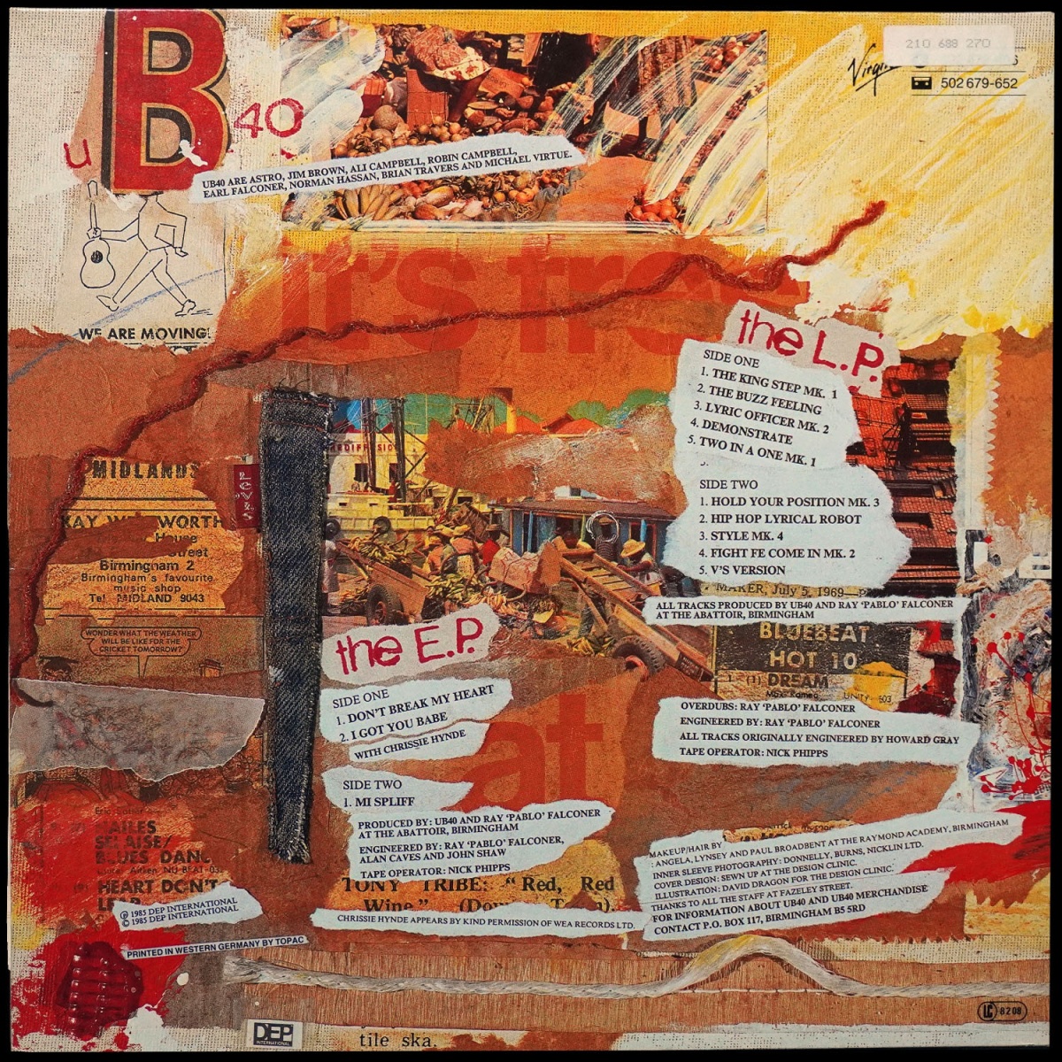 LP UB40 — Baggariddim (2LP,  , EP (мини-альбом)) фото 2