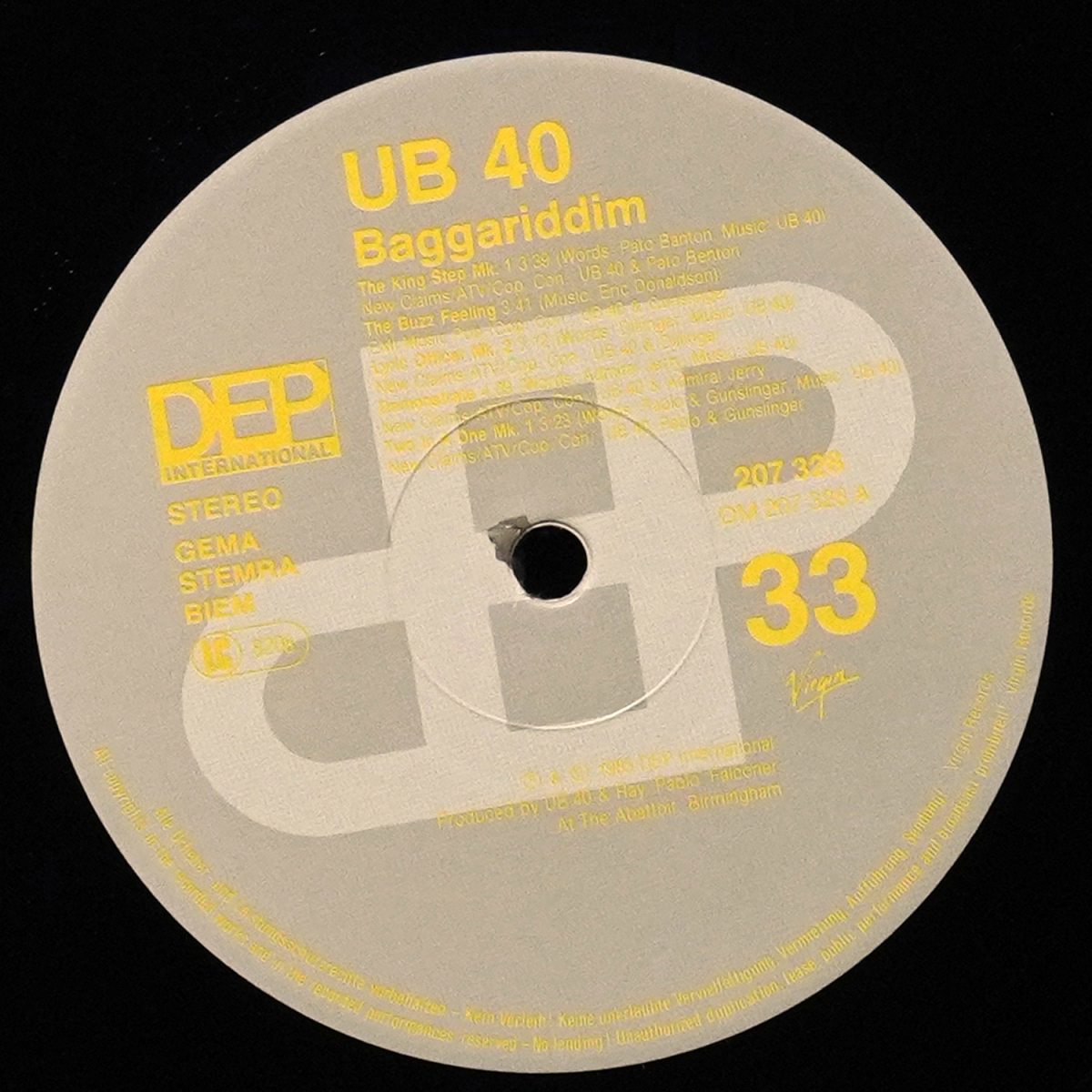 LP UB40 — Baggariddim (2LP,  , EP (мини-альбом)) фото 3