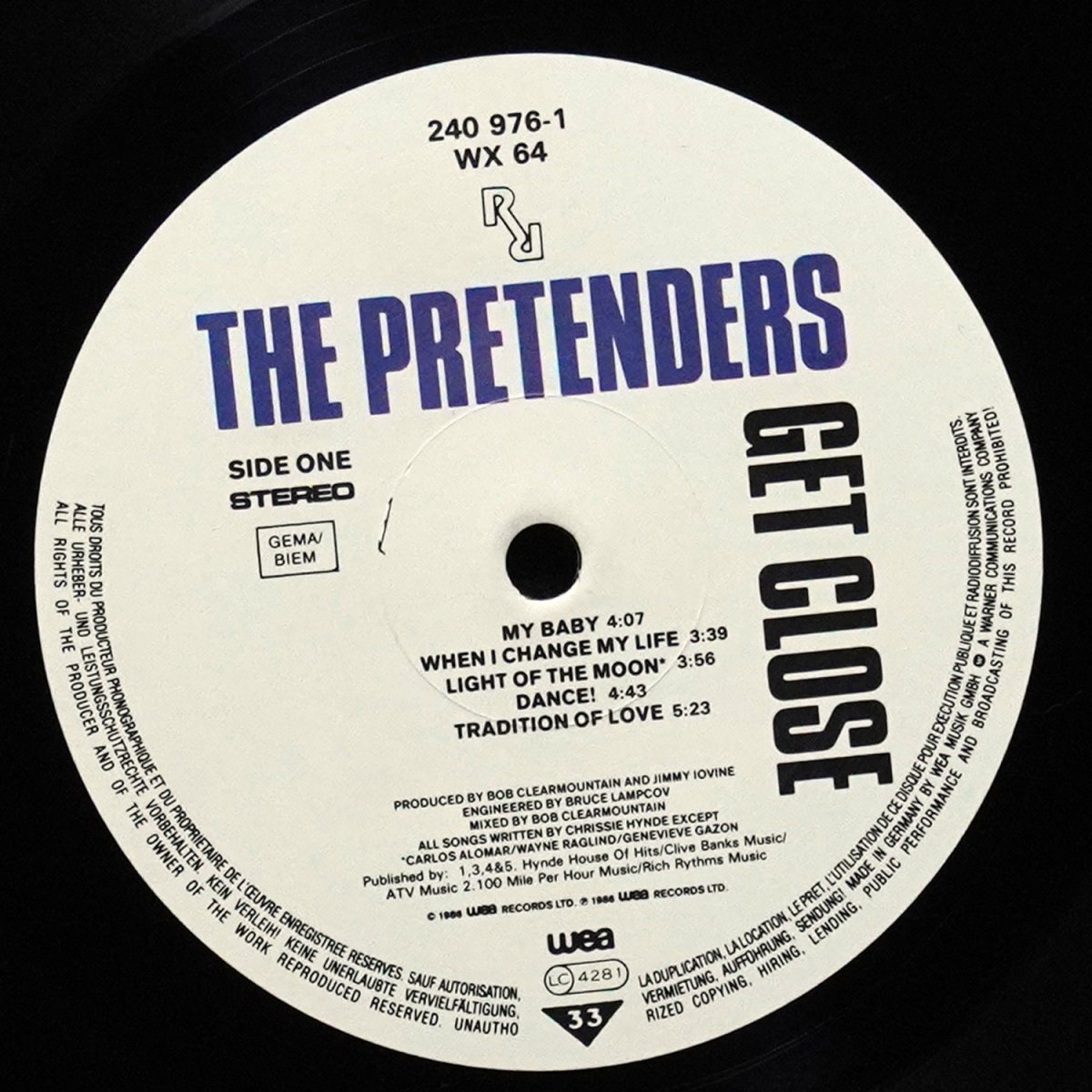 LP Pretenders — Get Close фото 2