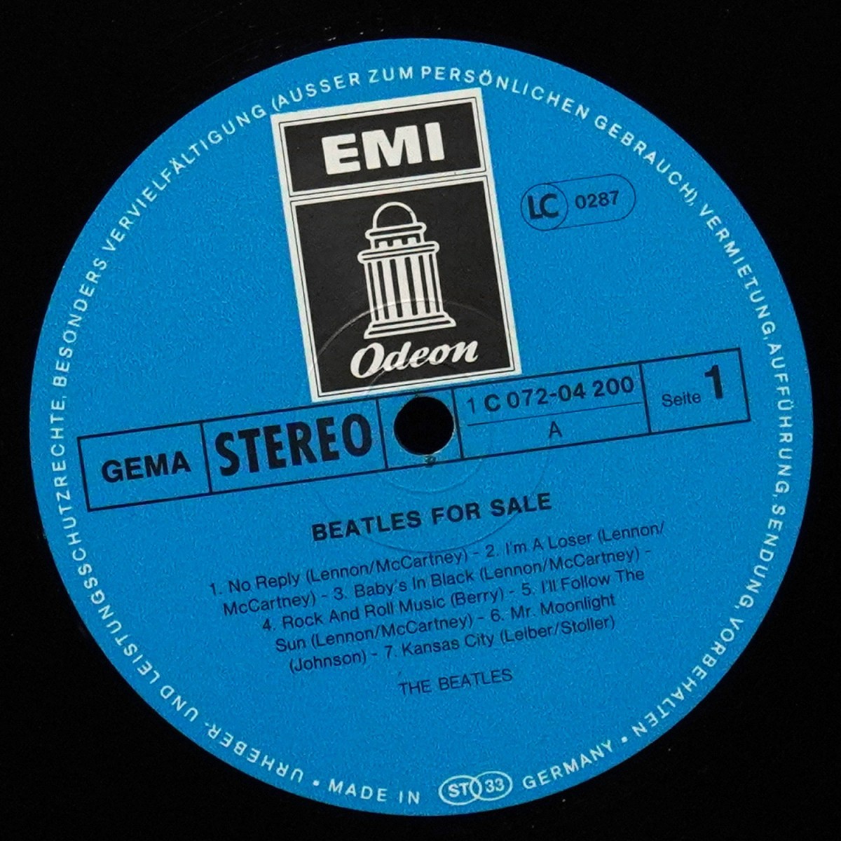 LP Beatles — Beatles For Sale фото 3