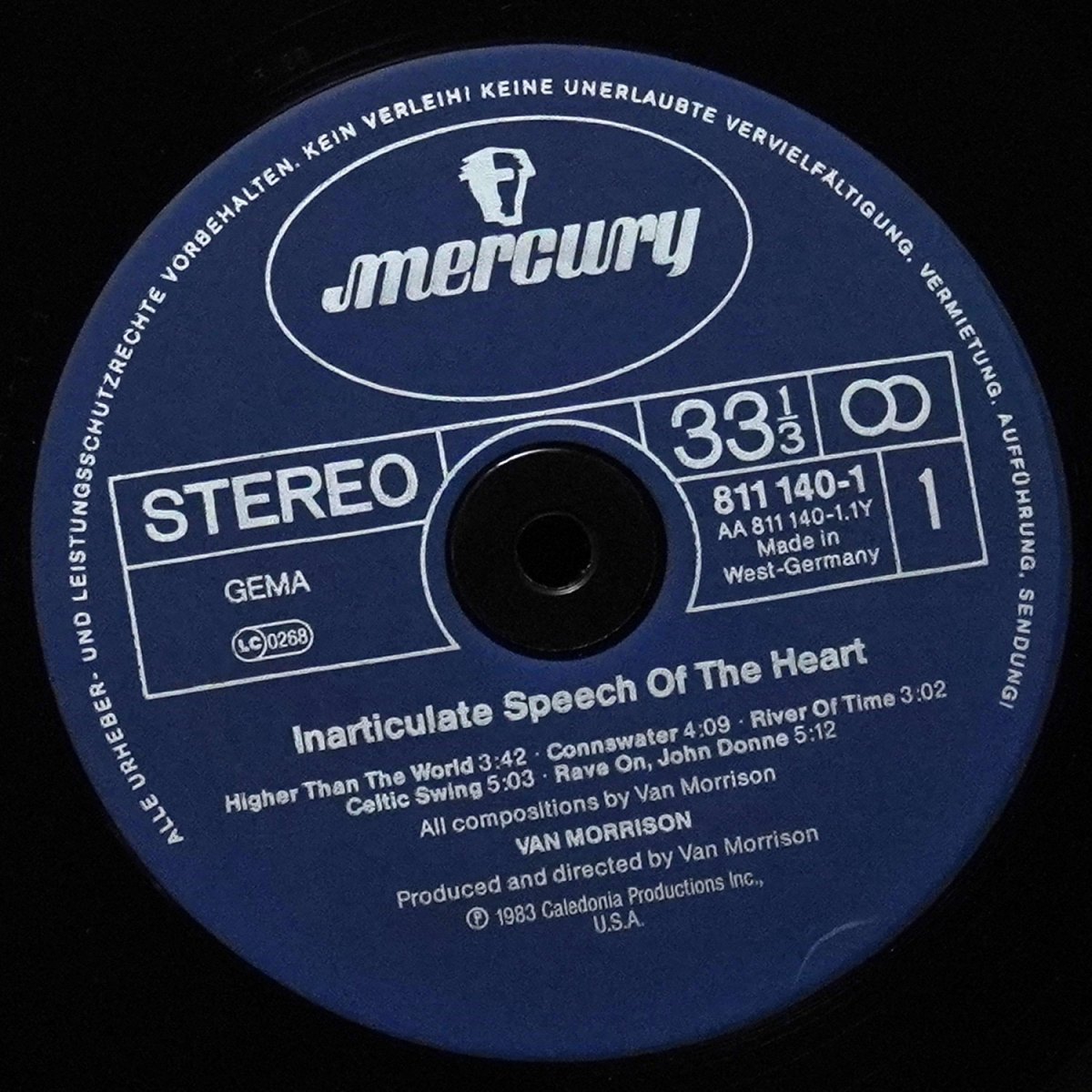 LP Van Morrison — Inarticulate Speech Of The Heart фото 2