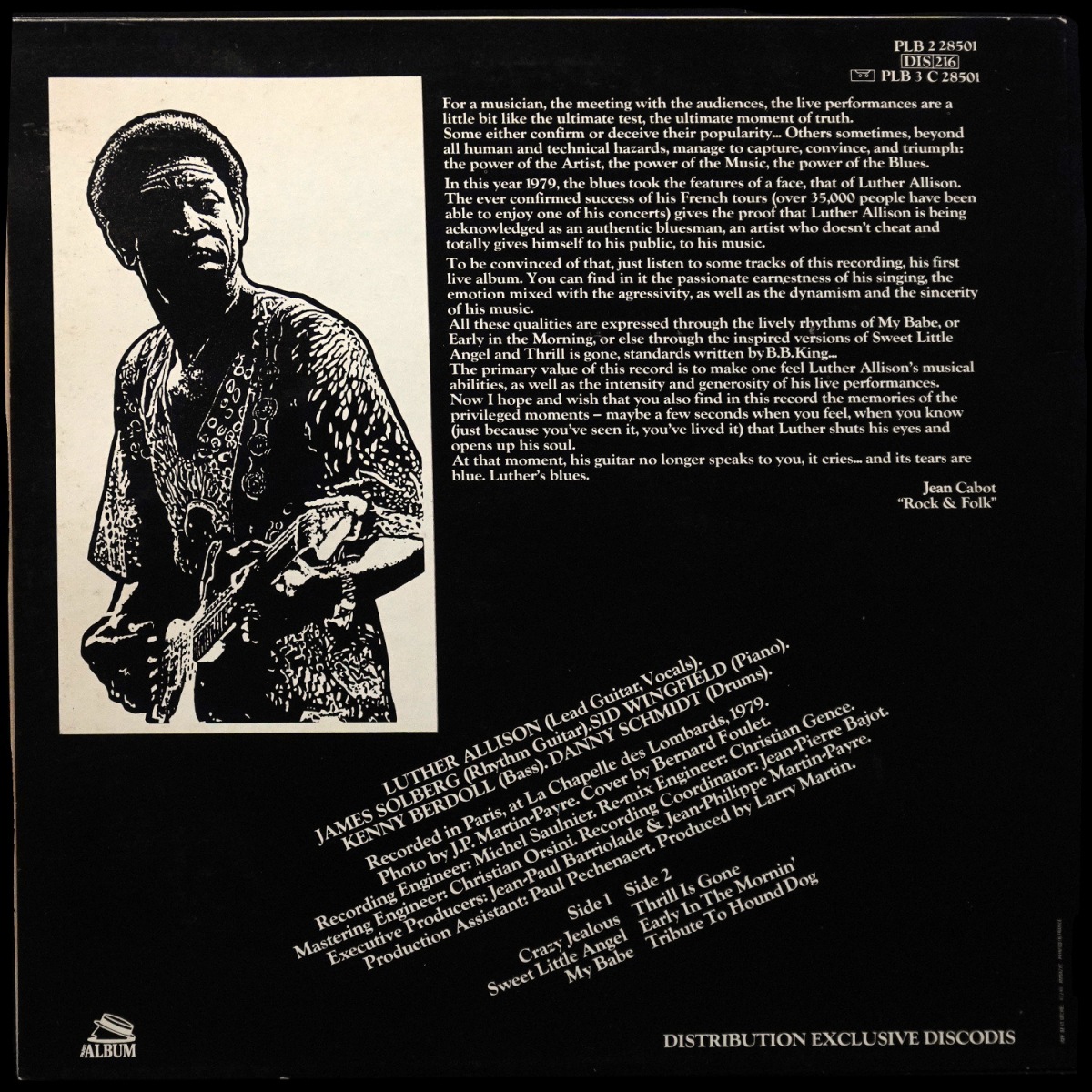 LP Luther Allison — Live In Paris фото 2