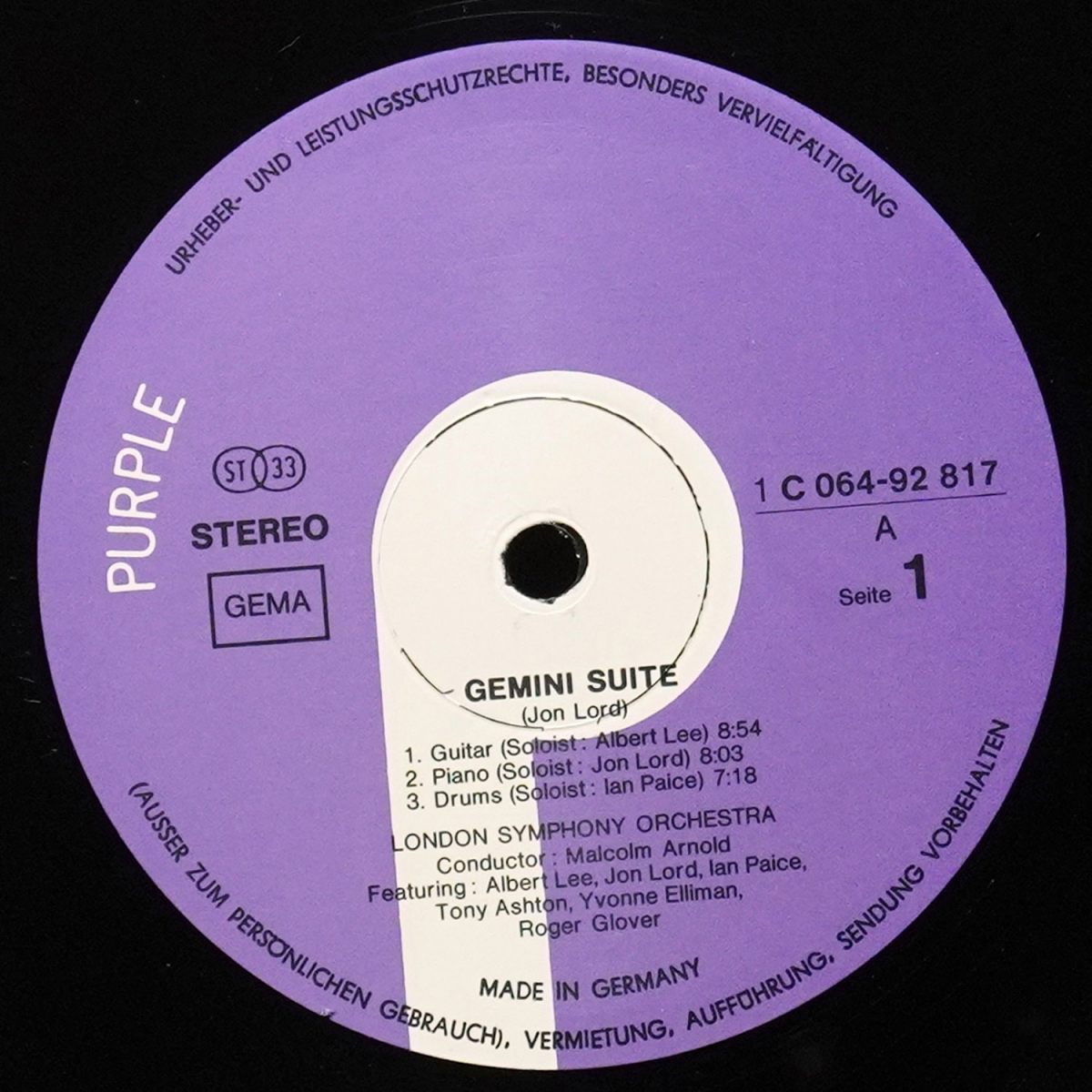 LP Jon Lord — Gemini Suite фото 3