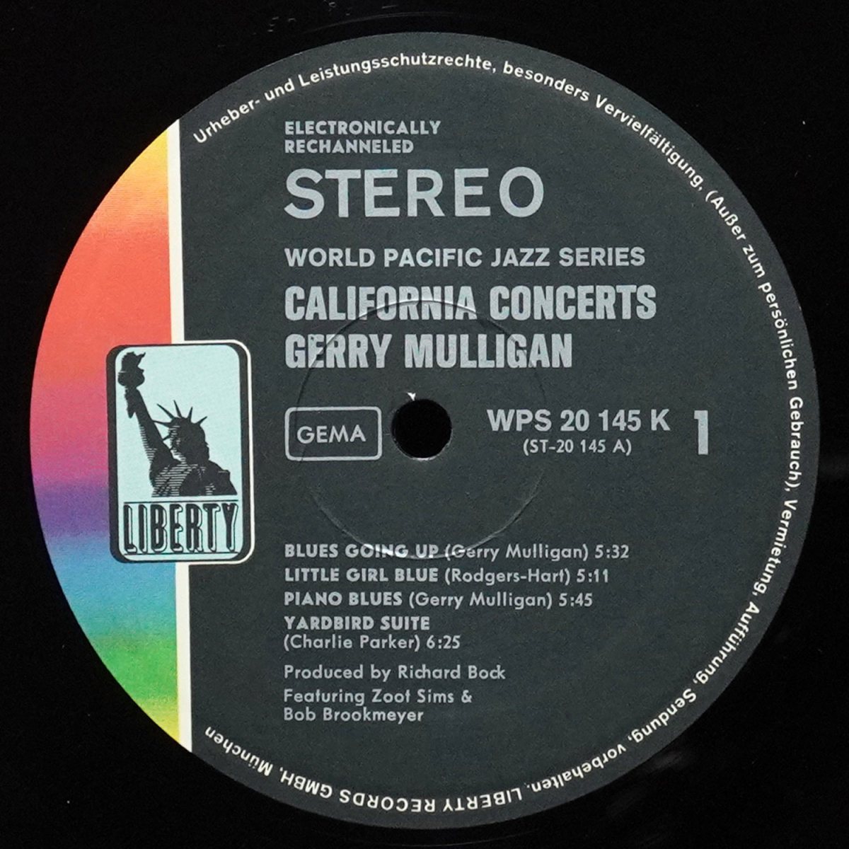 LP Gerry Mulligan — California Concerts фото 3