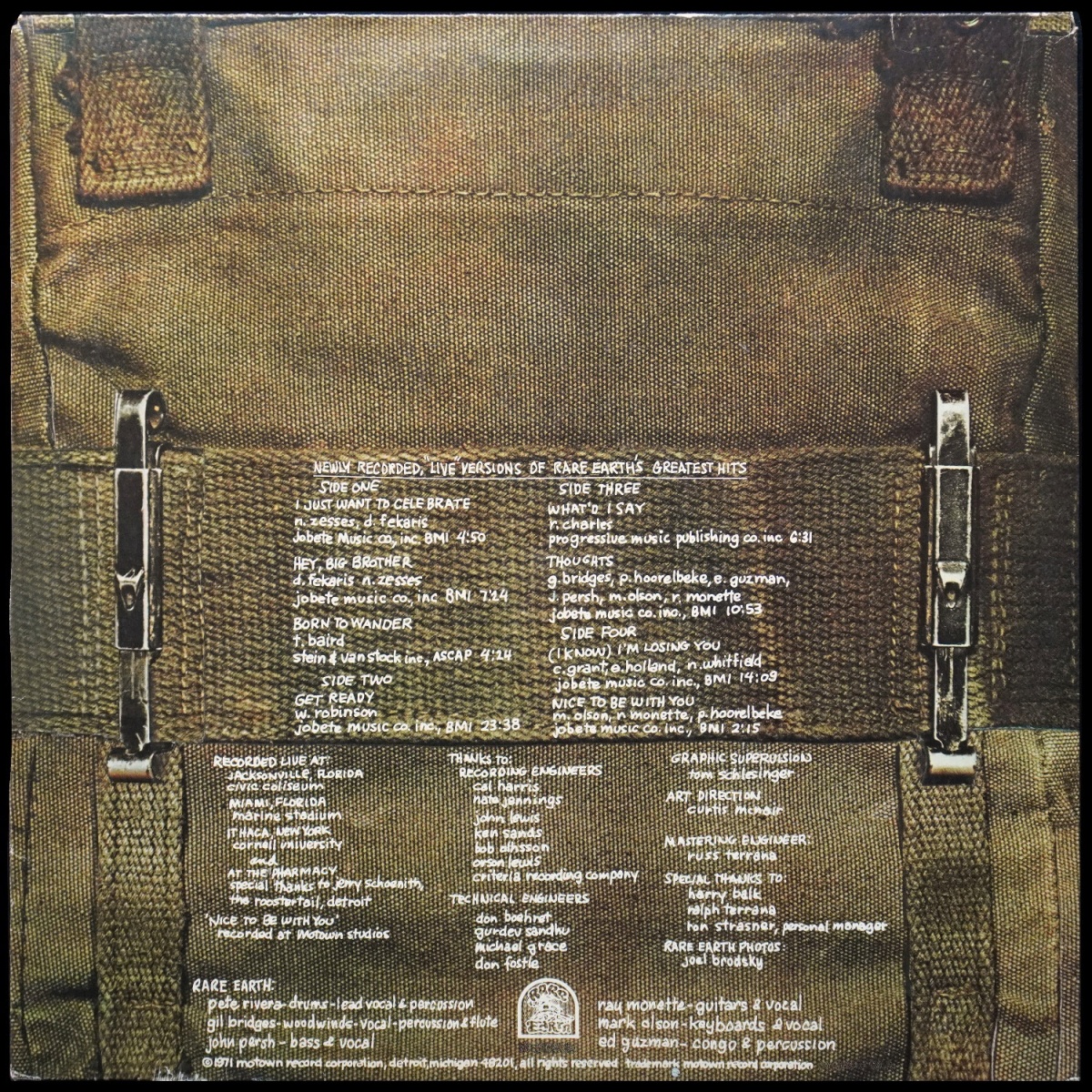 LP Rare Earth — Rare Earth In Concert (2LP) фото 2