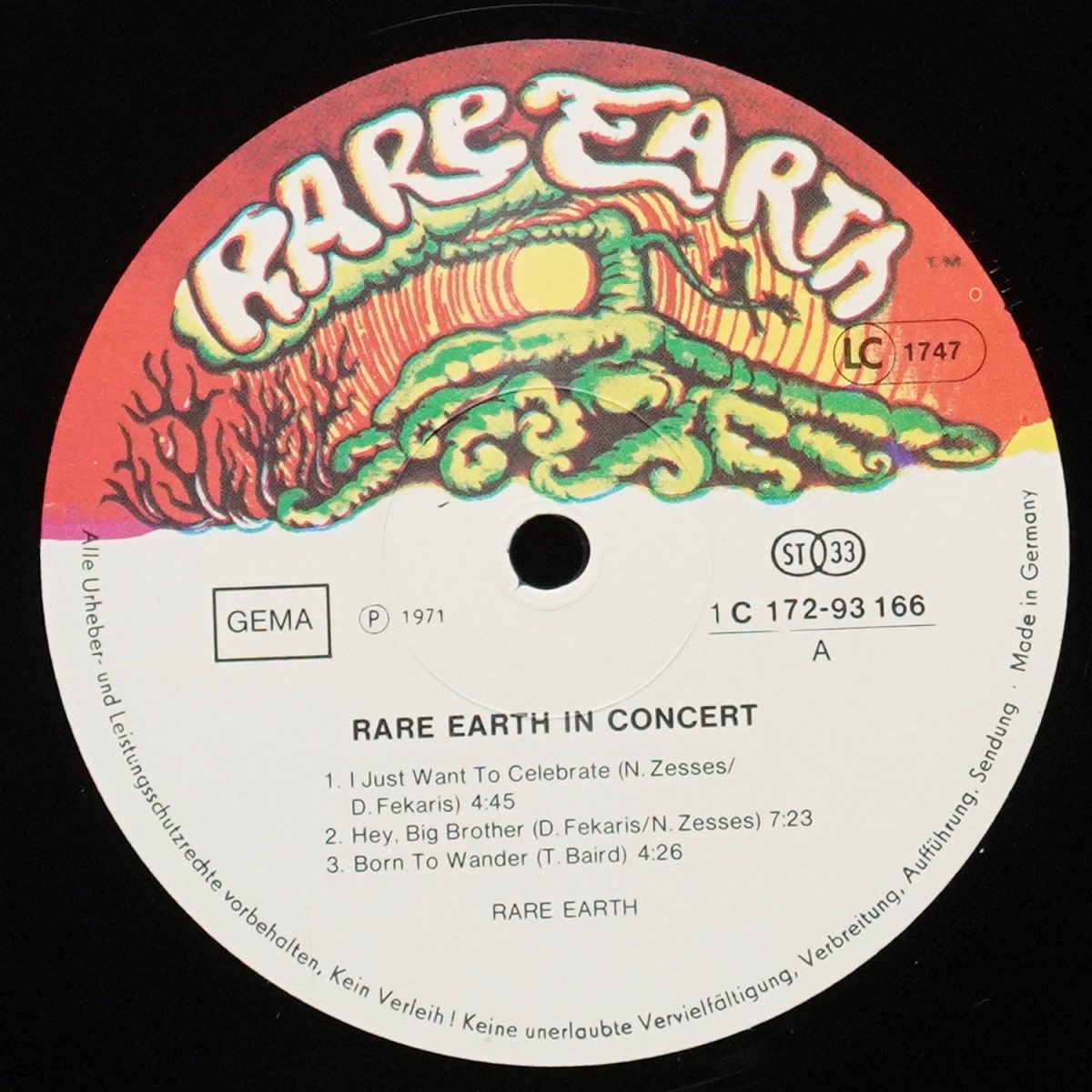 LP Rare Earth — Rare Earth In Concert (2LP) фото 3
