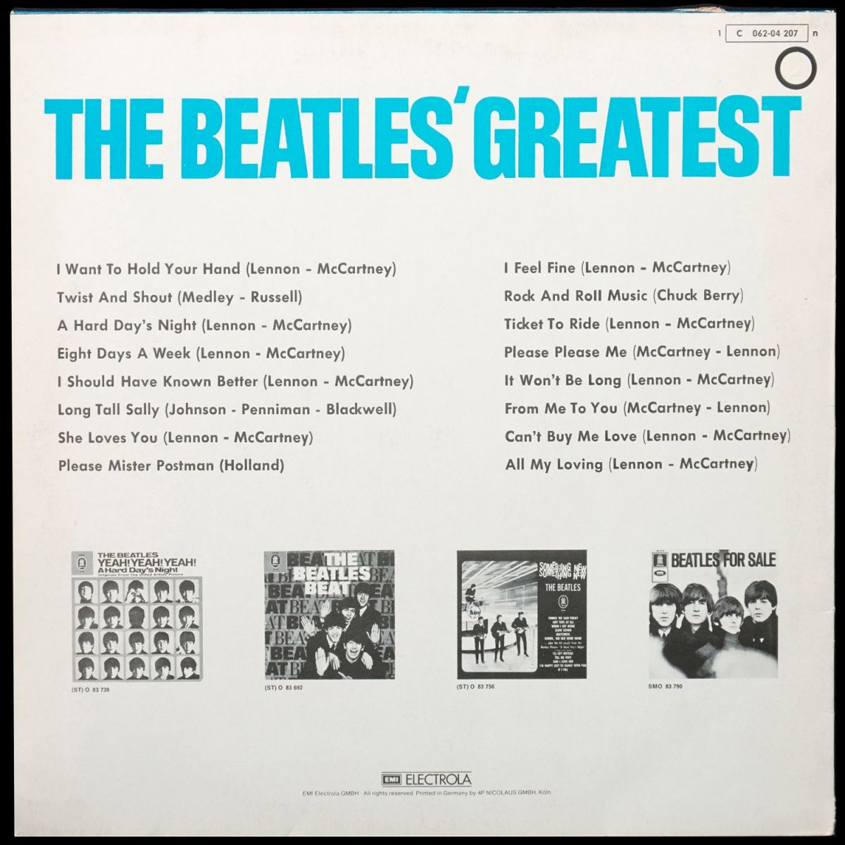 LP Beatles — Beatles' Greatest фото 2