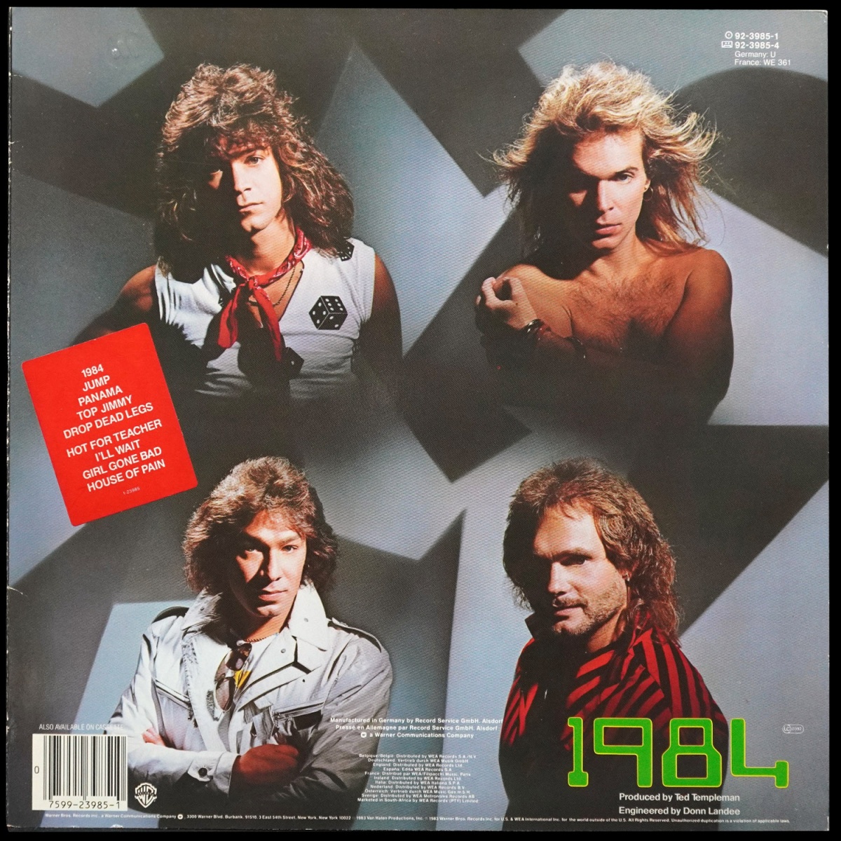 LP Van Halen — 1984 фото 2