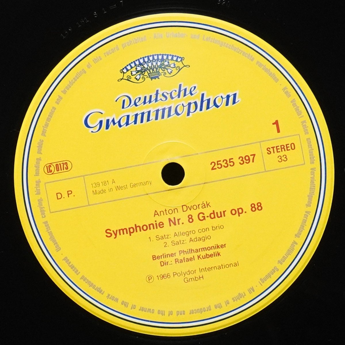 LP Rafael Kubelik — Dvorak: Symphonie Nr. 8 фото 2