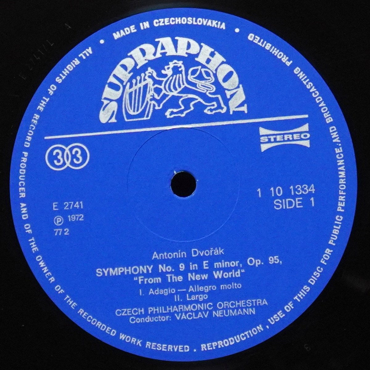 LP Vaclav Neumann — Dvorak: Symphony No.9 In E Minor 'From The New World' фото 2