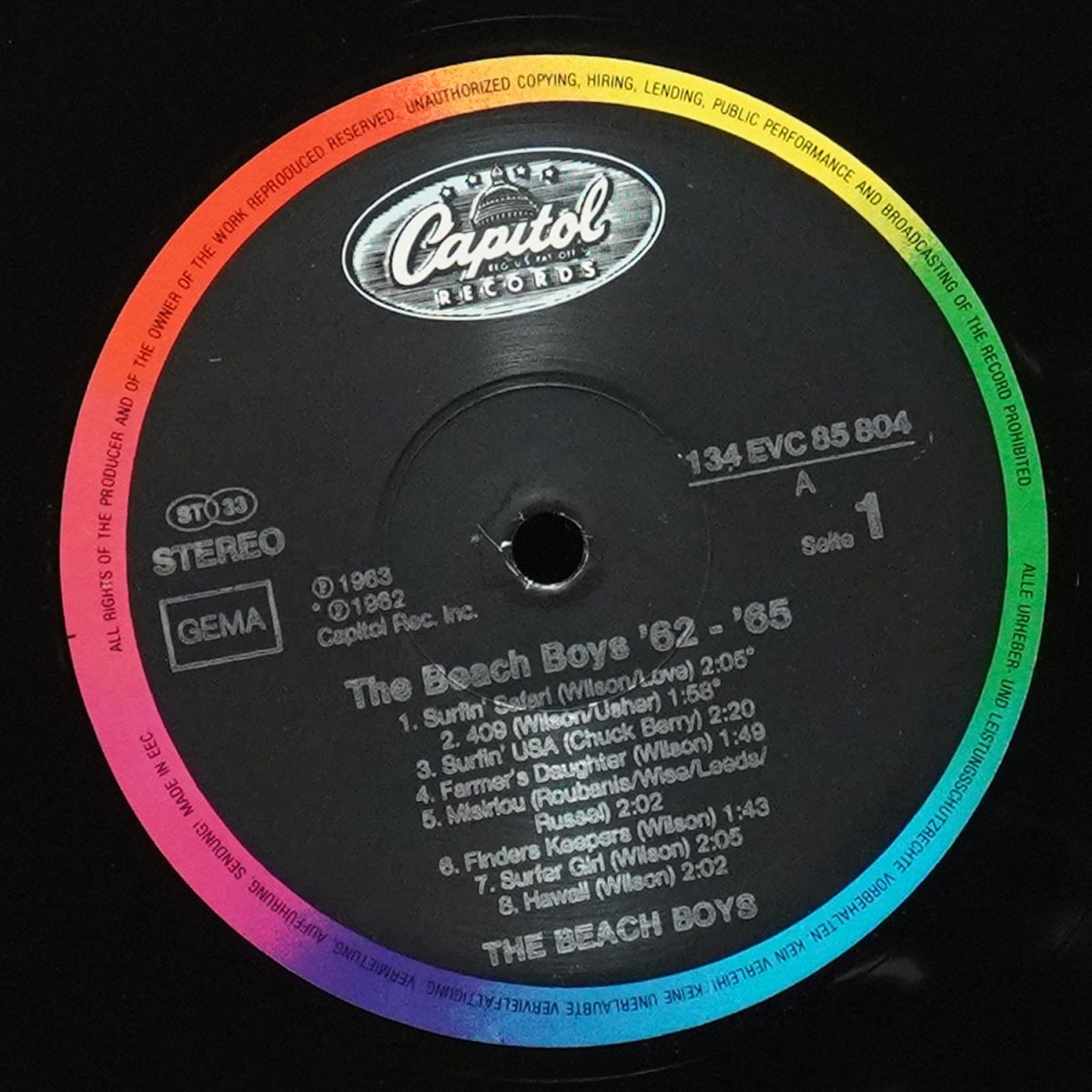 LP Beach Boys — 1962-1965 (2LP) фото 2