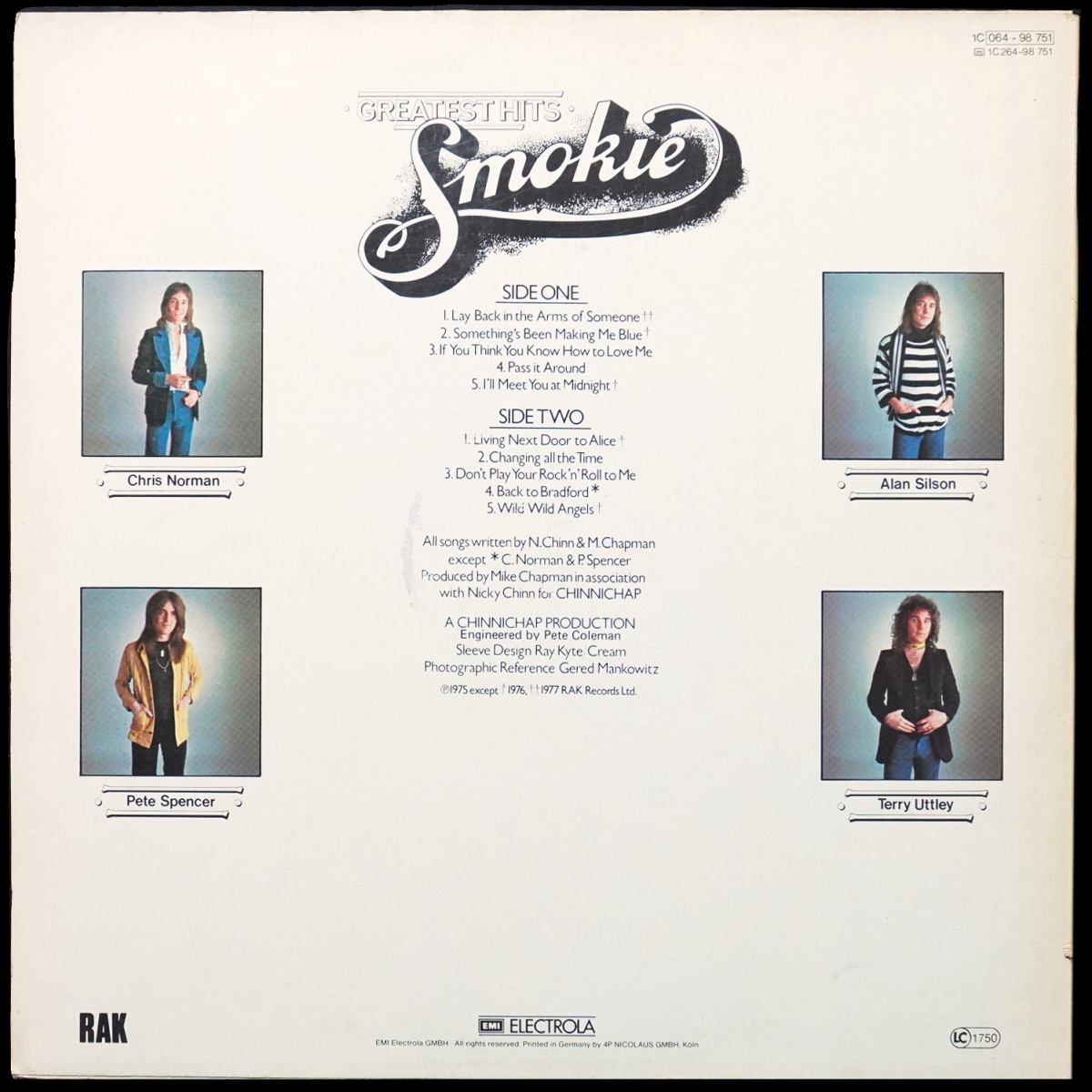 LP Smokie — Greatest Hits фото 2