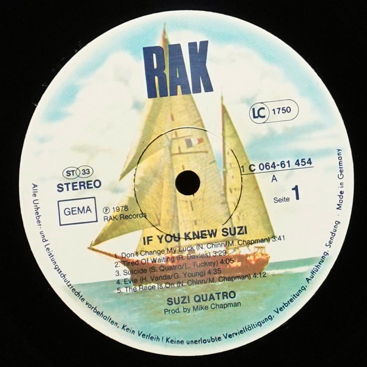LP Suzi Quatro — If You Knew Suzi... фото 2